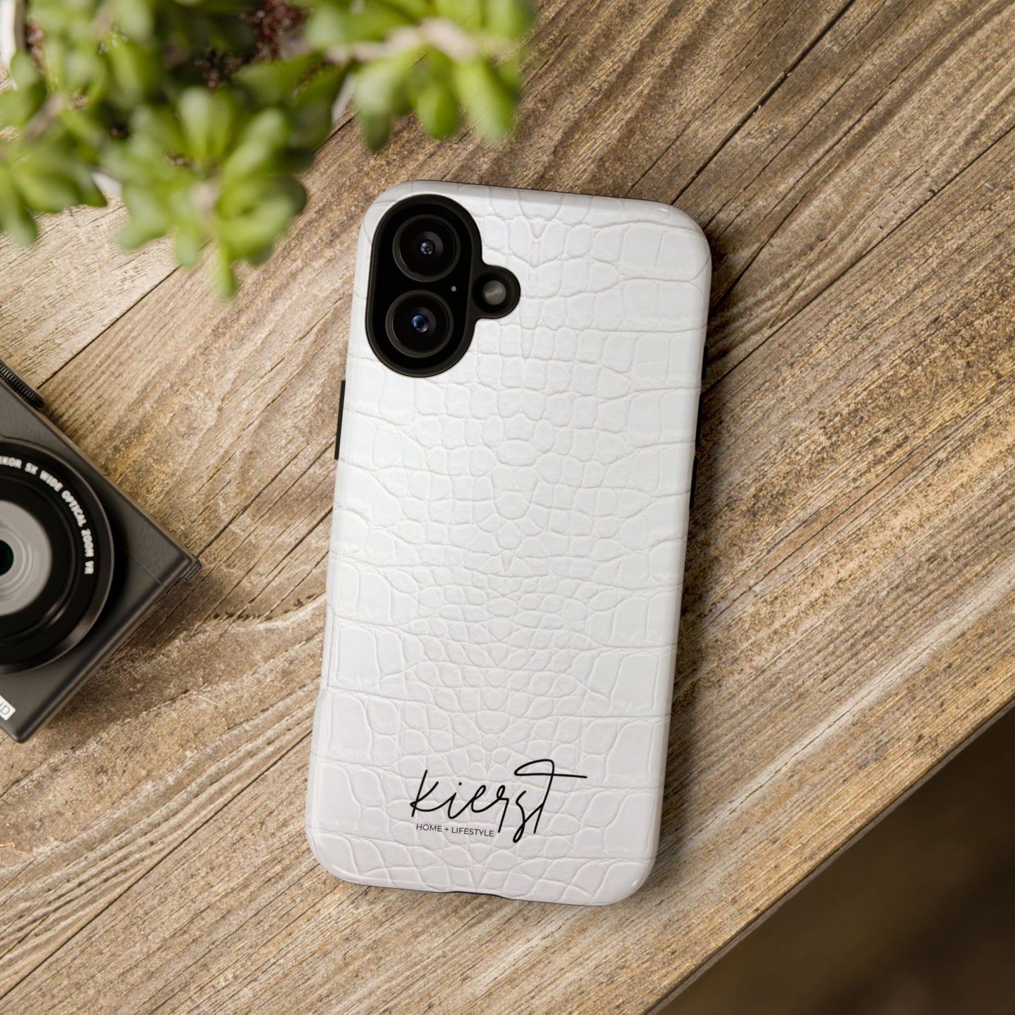 White Alligator iPhone Case | Minimal, Crisp, and Effortlessly Elevated
