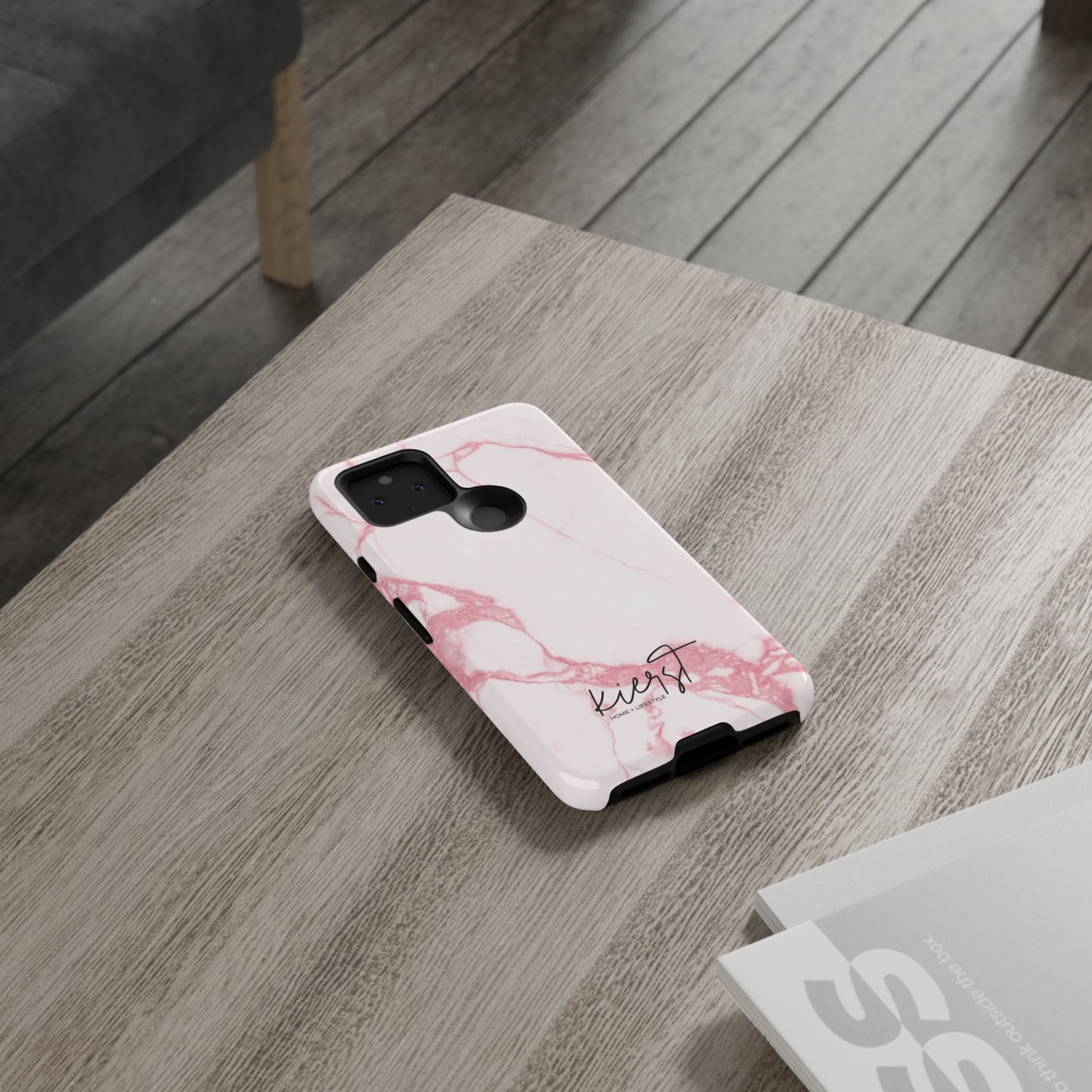 Pink & White Marble Google Pixel Case | Soft Polish, Everyday Protection