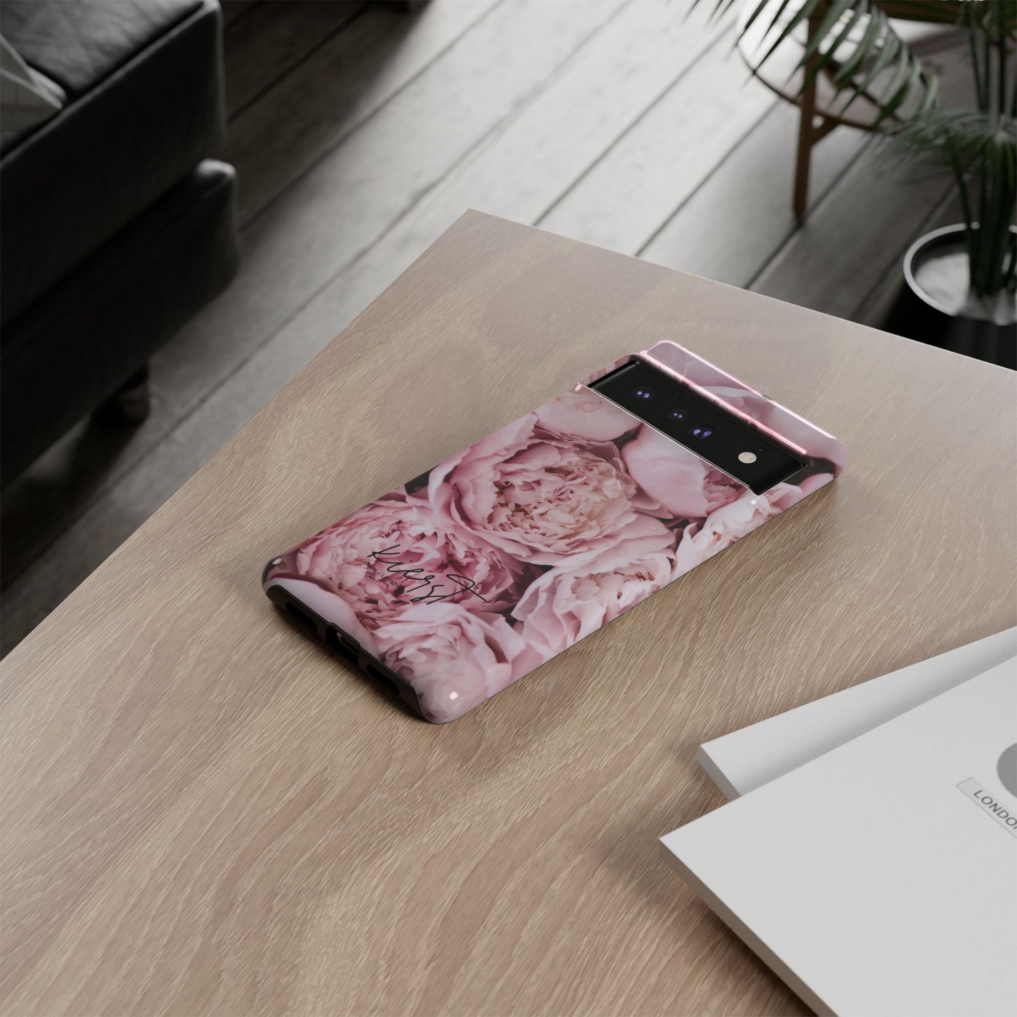 Pink Peonies Google Pixel Phone Case | Romantic Florals, Everyday Function