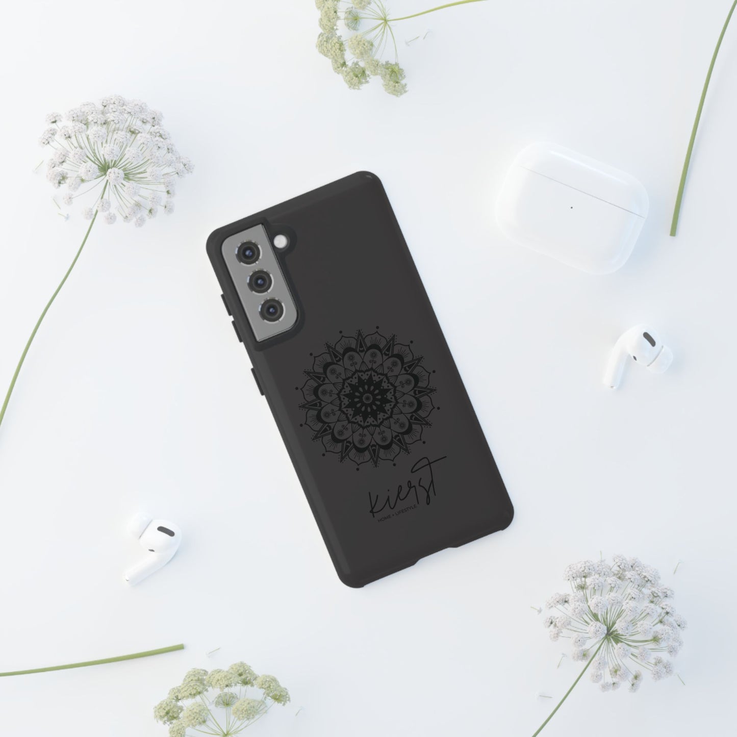 Black Mandala Samsung Galaxy Phone Case | Elevated Symmetry, Timeless Energy
