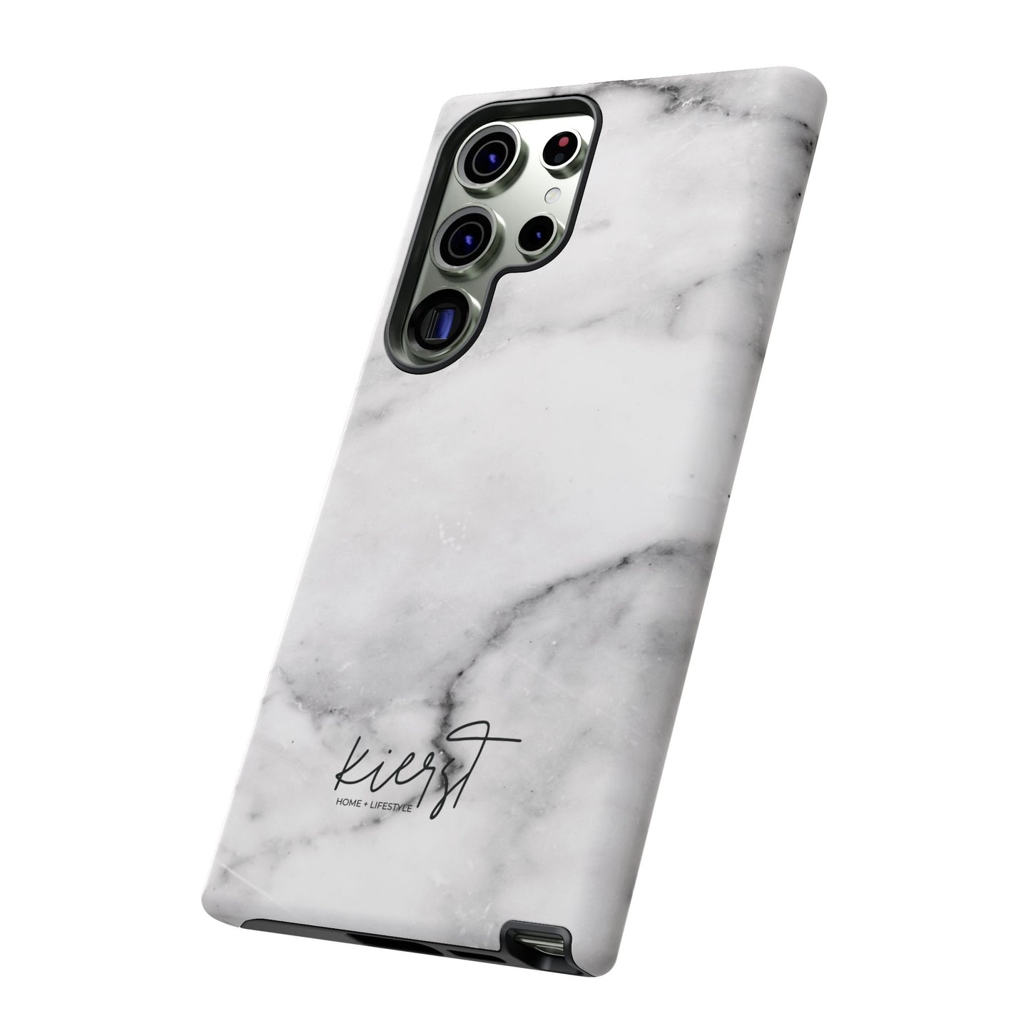 Lived-In White and Grey Marble Samsung Galaxy Case | Soft Strength, Redefined