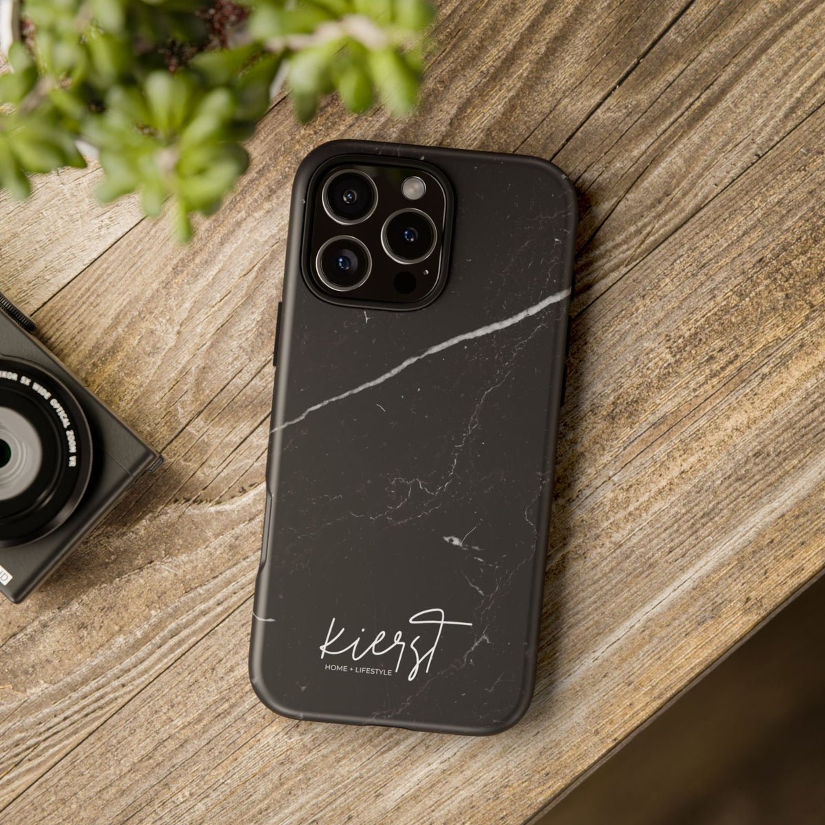 Black Marble iPhone Case