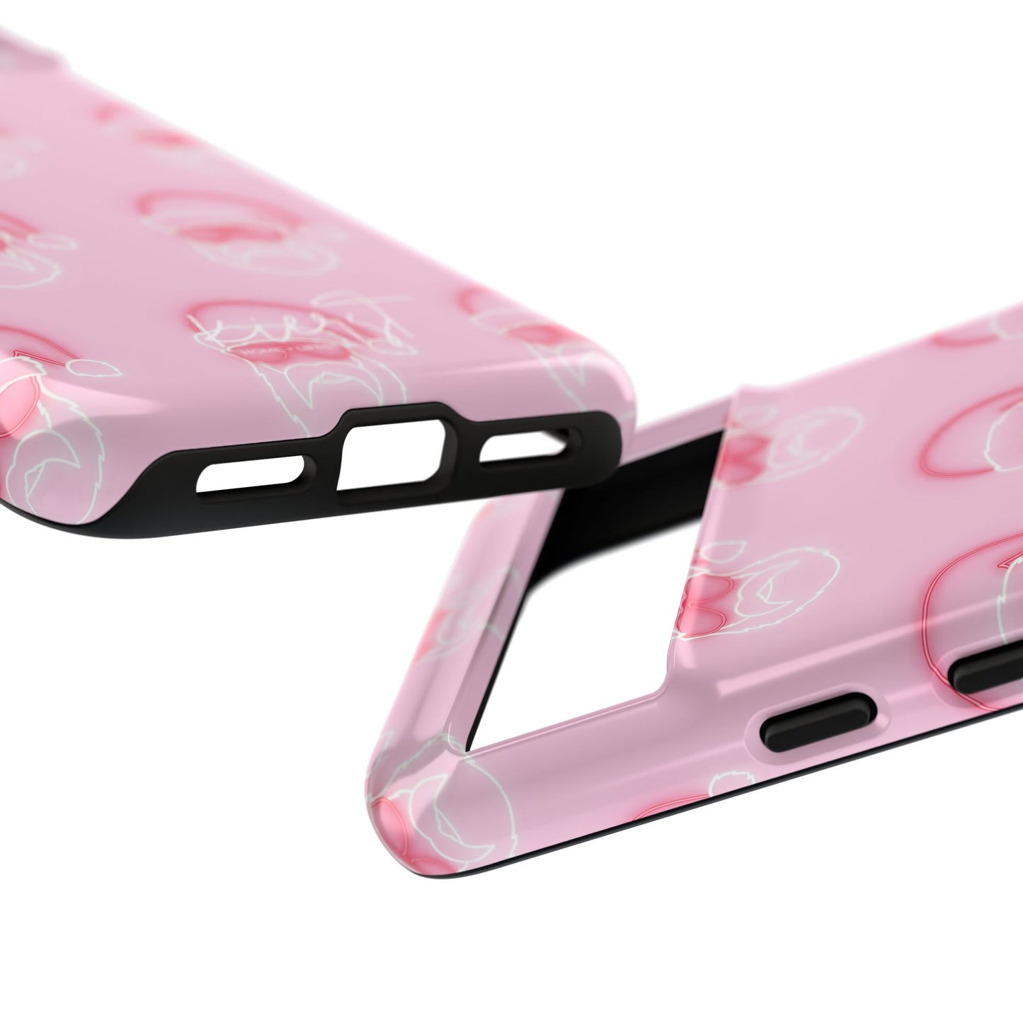 Holiday 25 Neon Sign Santa on Pink Google Pixel Phone Case
