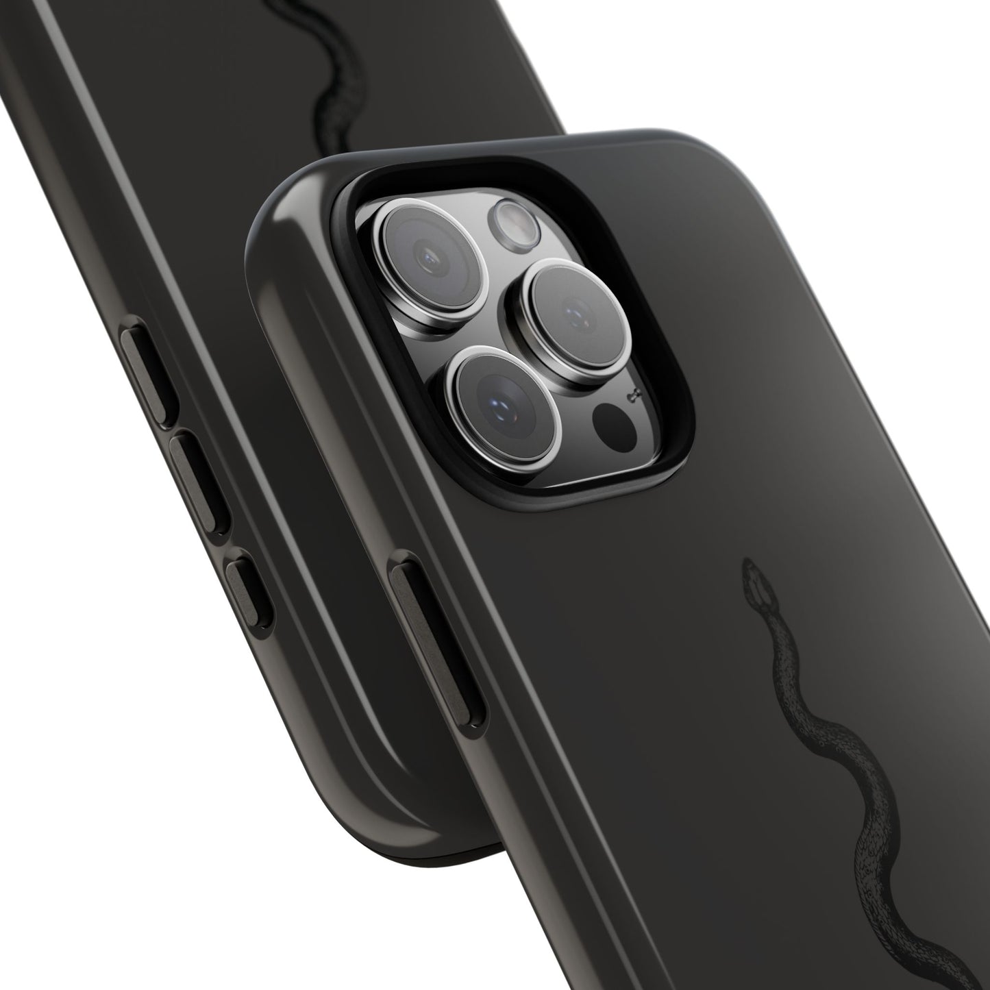 Long Black Snake iPhone Case | Subtle Edge, Quiet Power