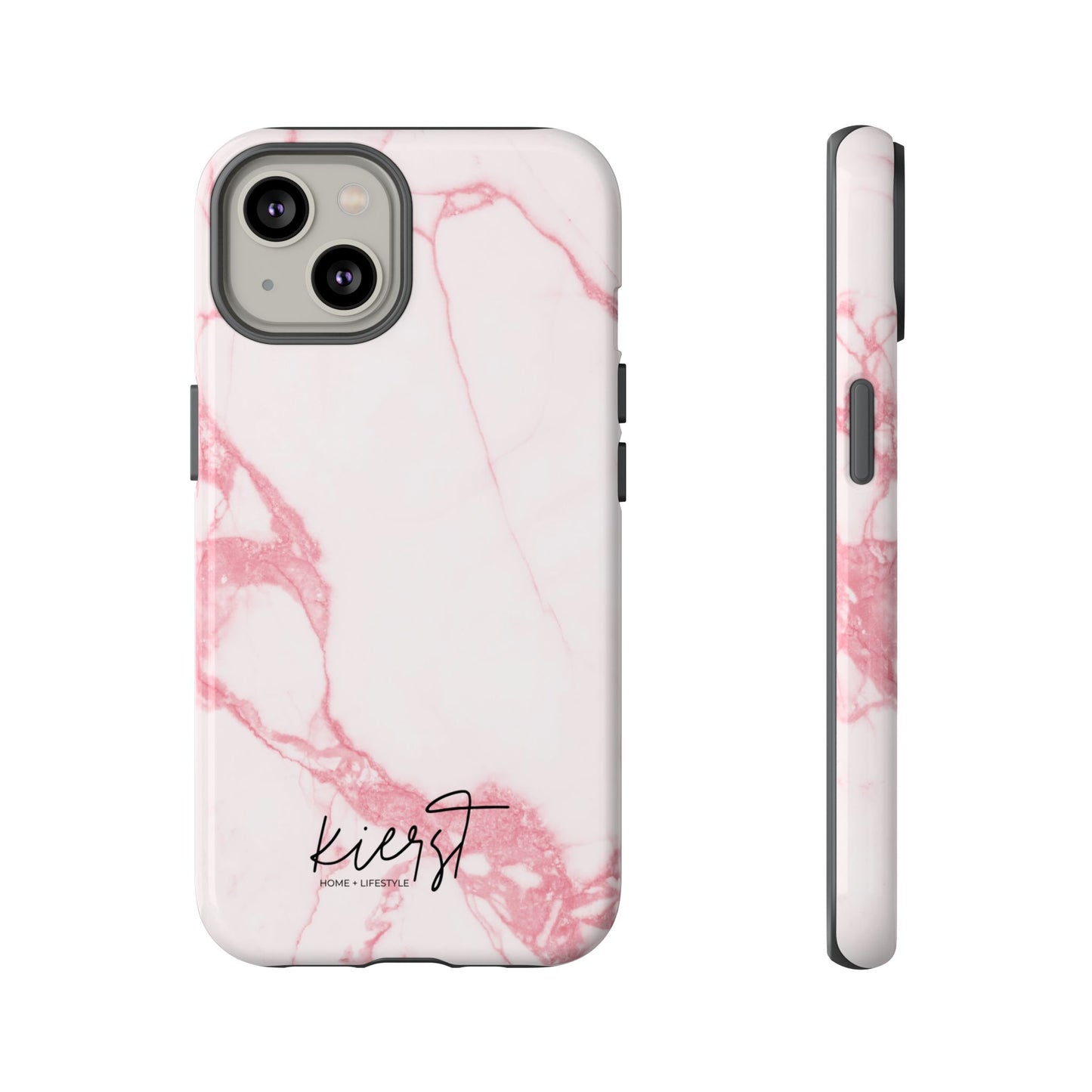 Pink & White Marble iPhone Case | Classic Elegance, Feminine Twist