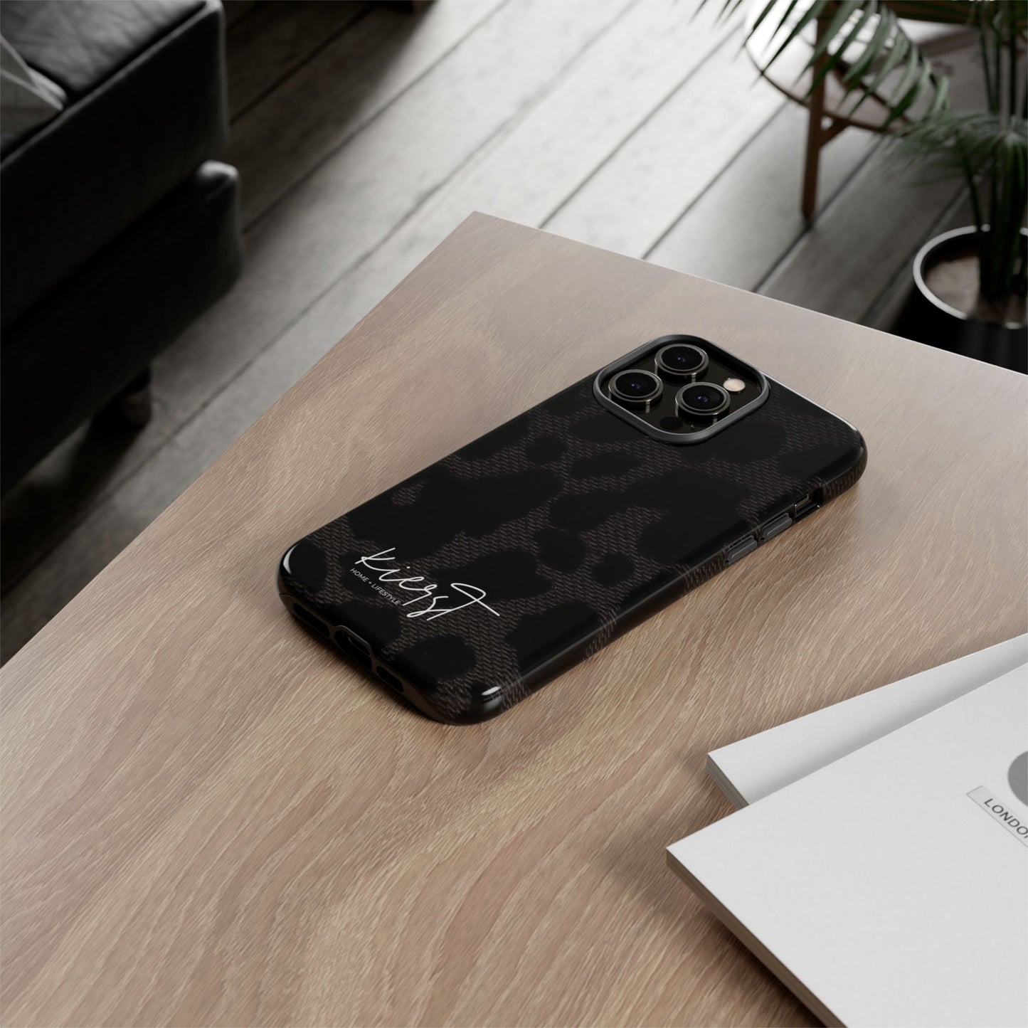 Black Leopard iPhone Case