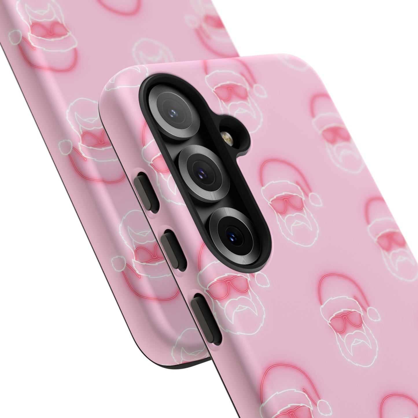 Holiday 25 Neon Sign Santa on Pink Samsung Galaxy Phone Case