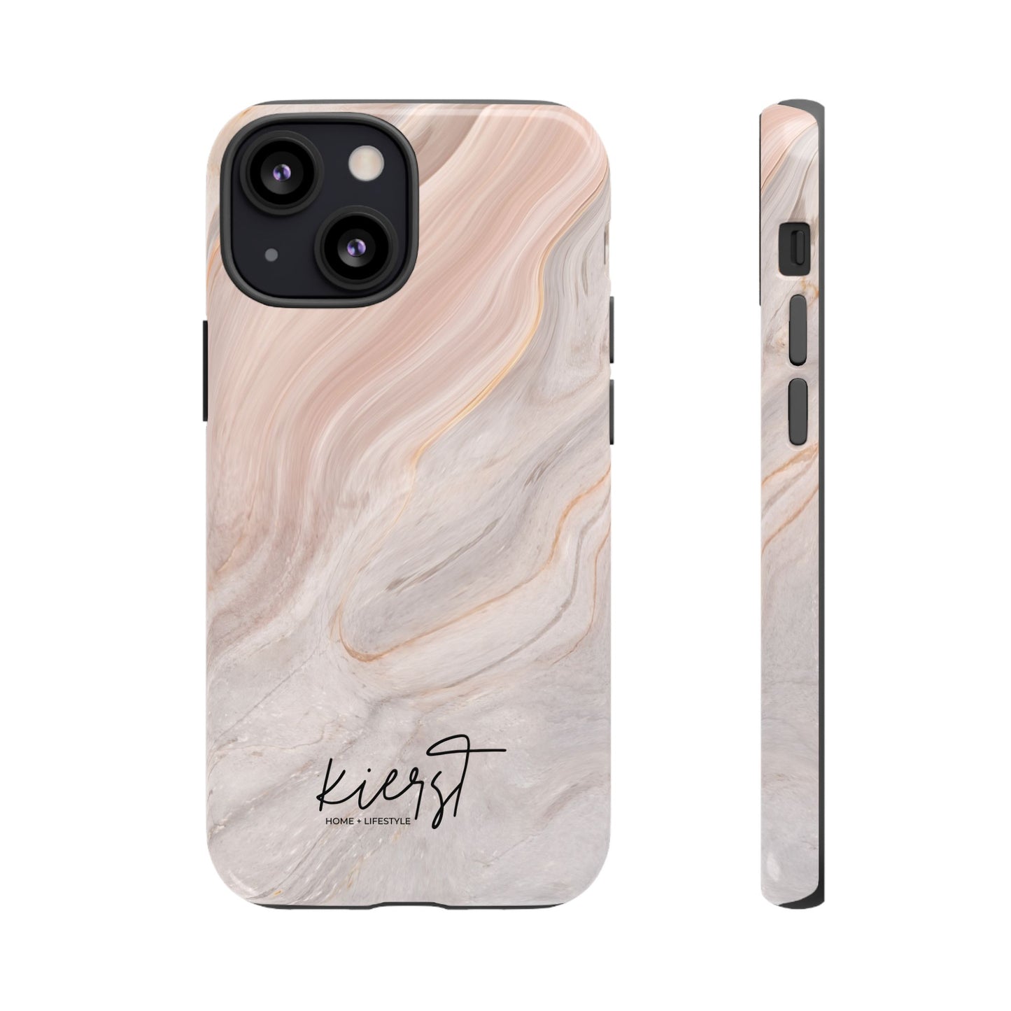 Blush Swirl Marble iPhone Case | Soft Curves, Strong Protection