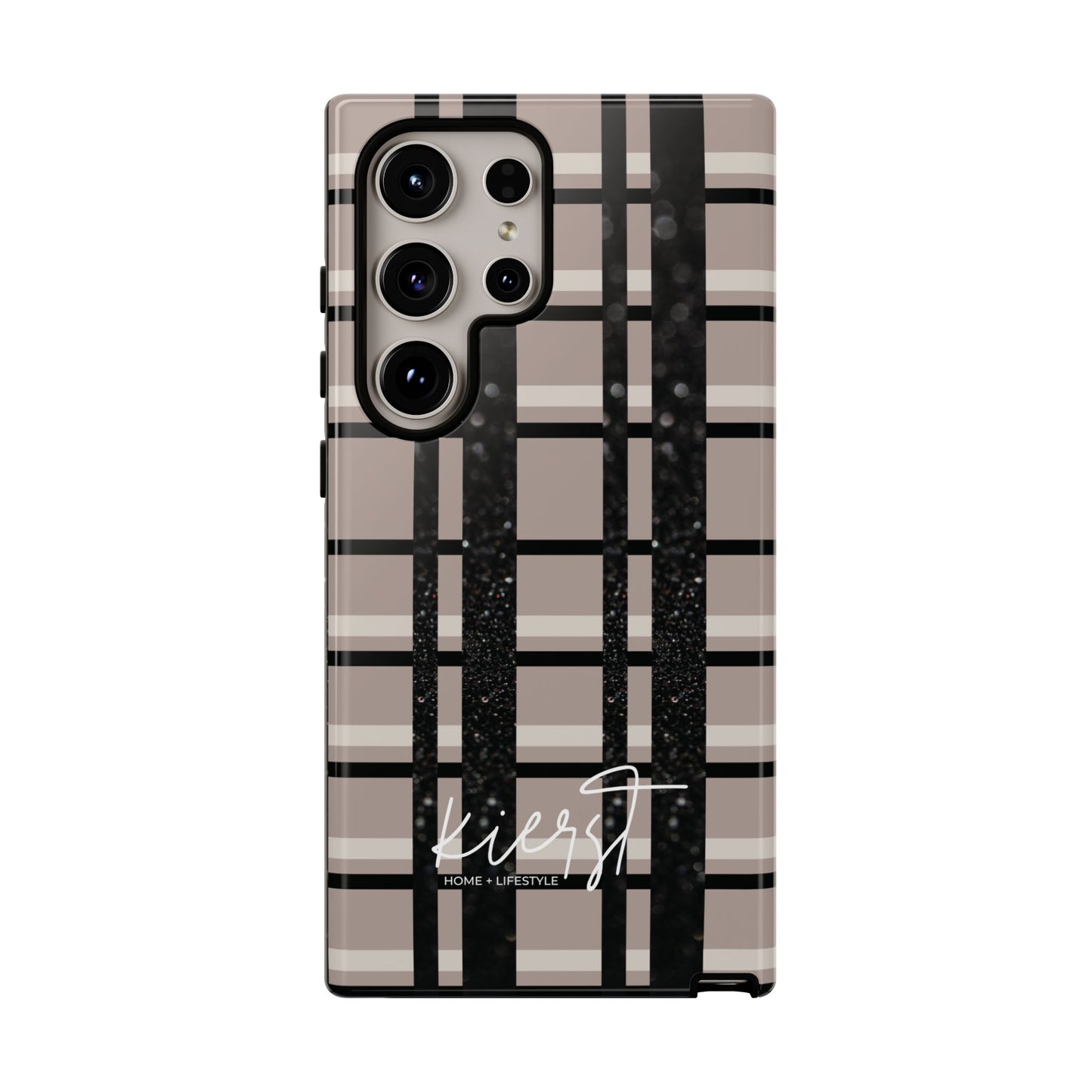 Elevated Neutrals Plaid Samsung Galaxy Case | Structured Style, Soft Edge