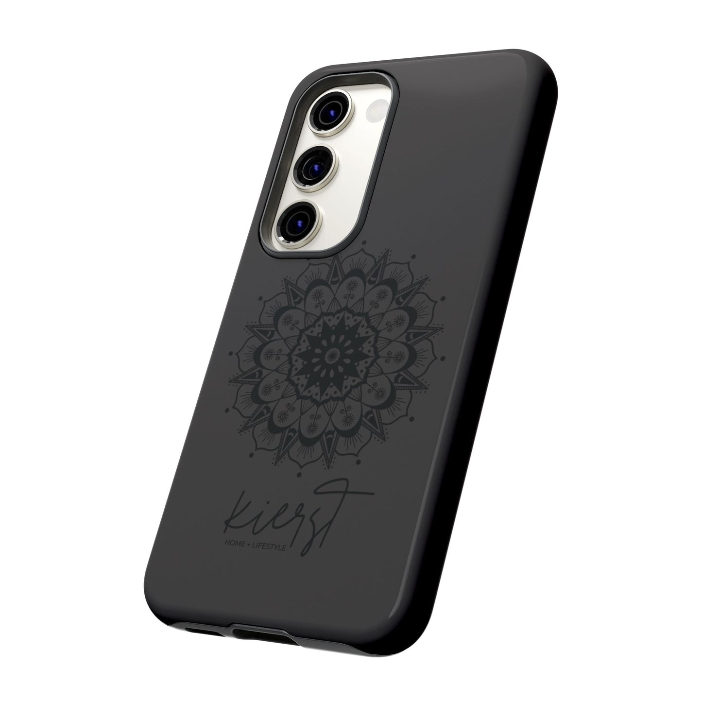 Black Mandala Samsung Galaxy Phone Case | Elevated Symmetry, Timeless Energy