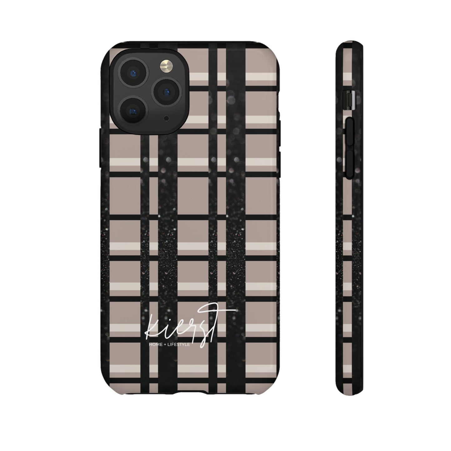 Elevated Neutrals Plaid iPhone Case | Classic Pattern, Modern Contrast