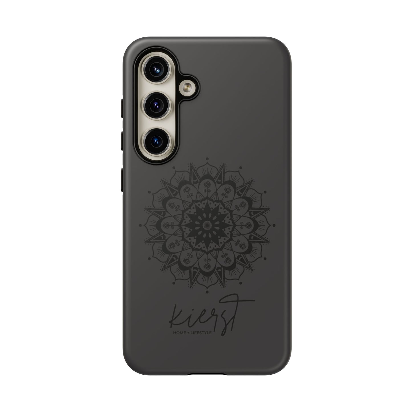 Black Mandala Samsung Galaxy Phone Case | Elevated Symmetry, Timeless Energy