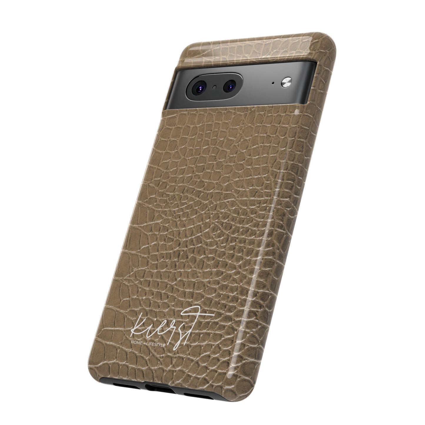 Tan Alligator Print Google Pixel Case | Warm Neutrals, Refined Style