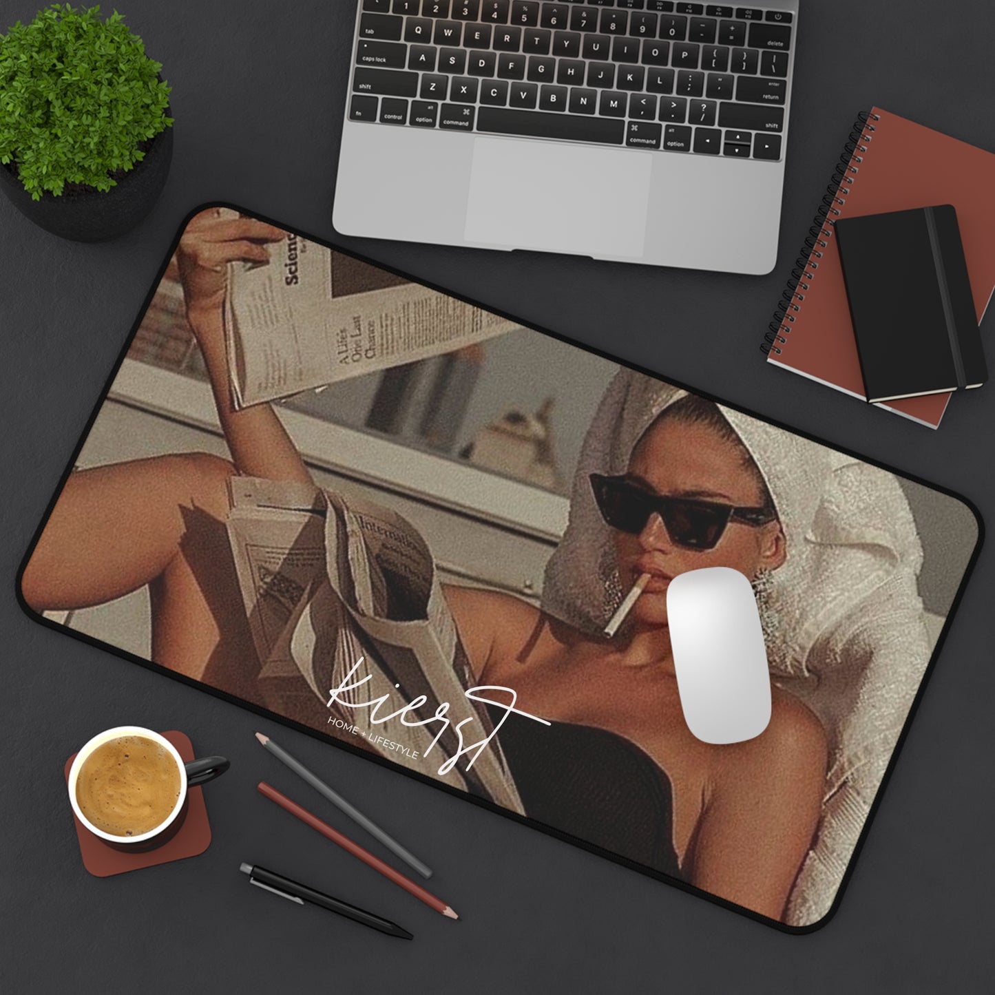 A Classic Affair Desk Mat | Vintage Glam Meets Modern Edge