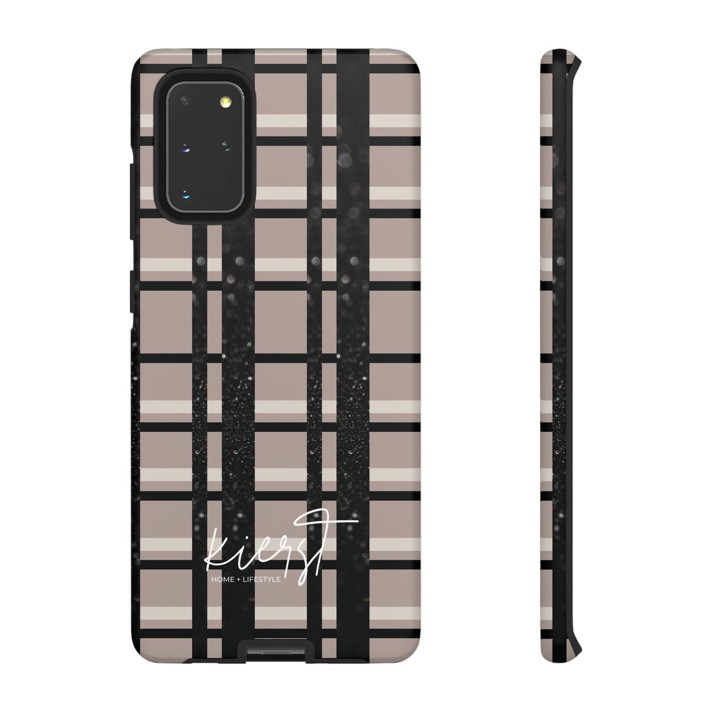Elevated Neutrals Plaid Samsung Galaxy Case | Structured Style, Soft Edge