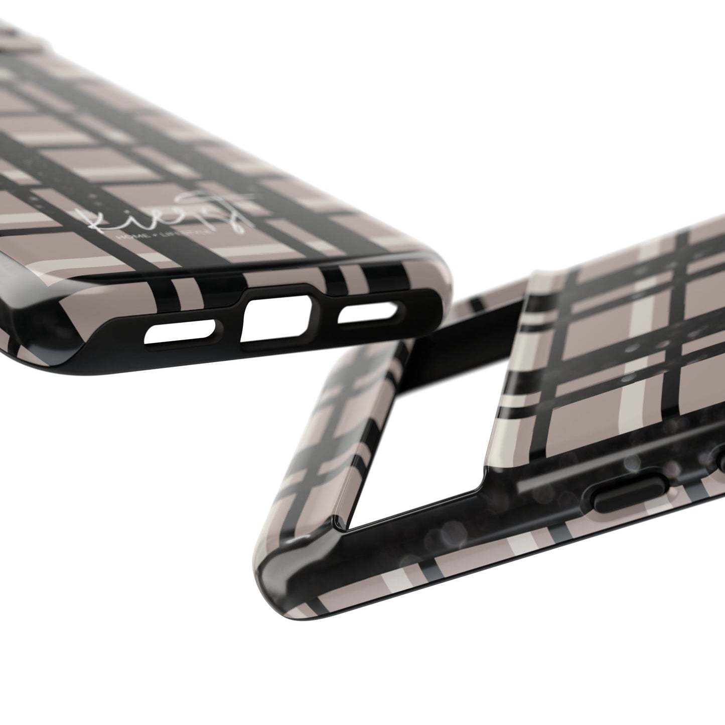Elevated Neutrals Plaid Google Pixel Case | Taupe, Cream, & Black—Refined, Not Routine