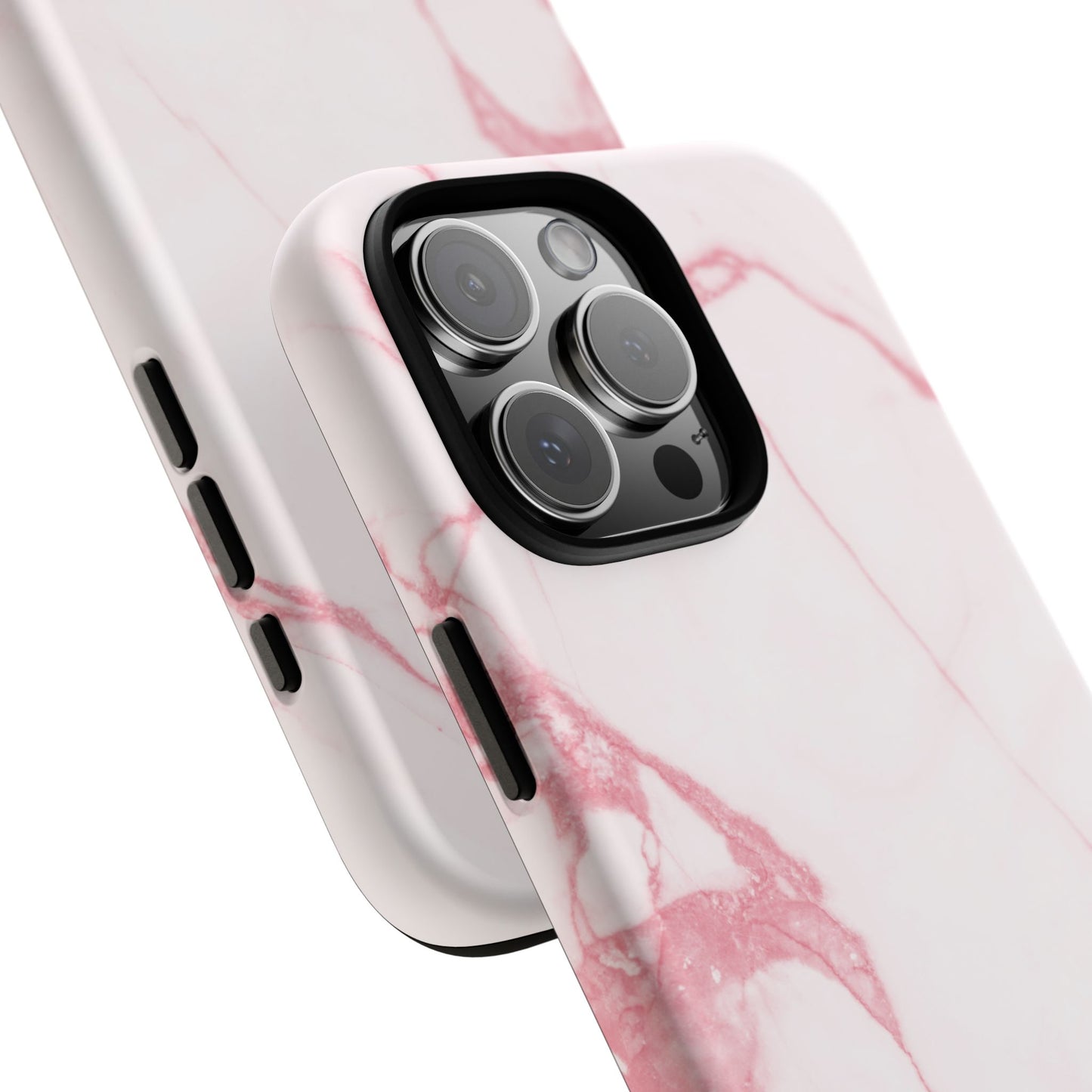 Pink & White Marble iPhone Case | Classic Elegance, Feminine Twist
