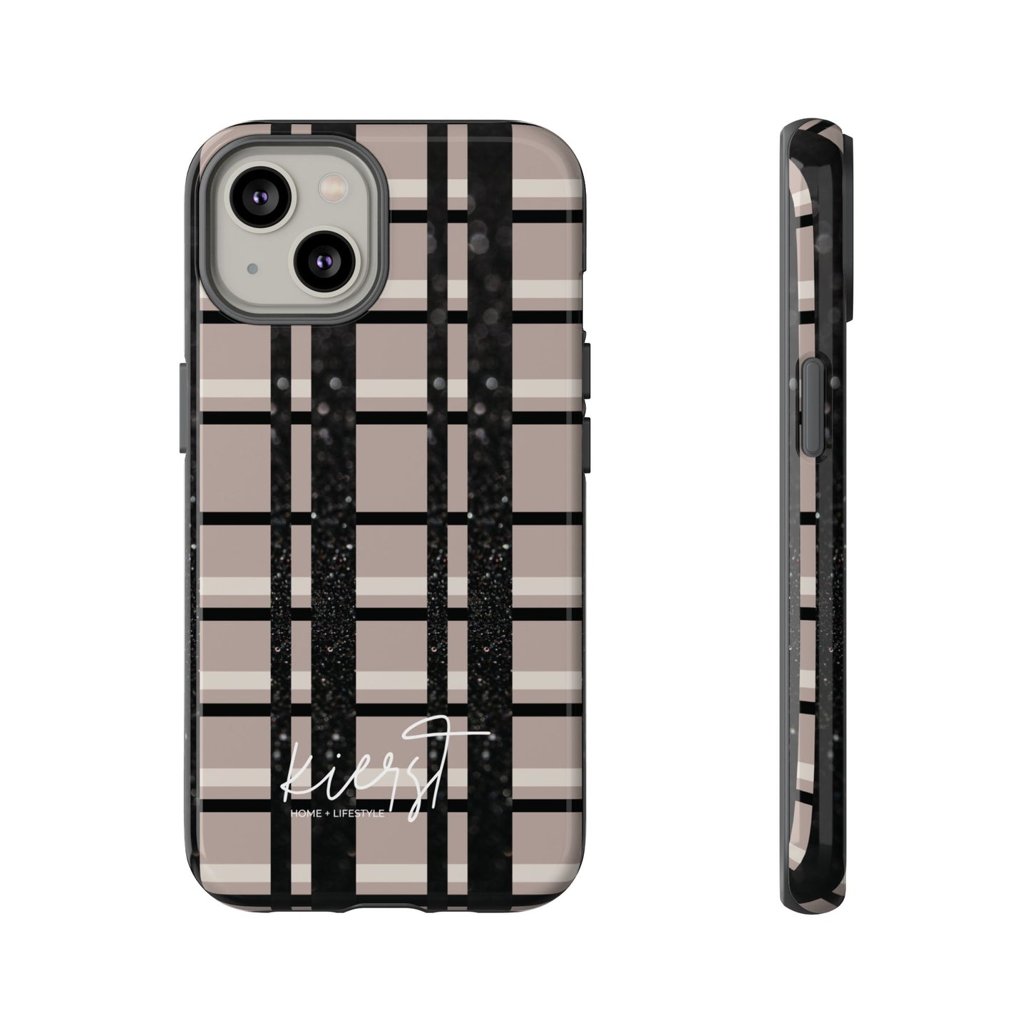Elevated Neutrals Plaid iPhone Case | Classic Pattern, Modern Contrast