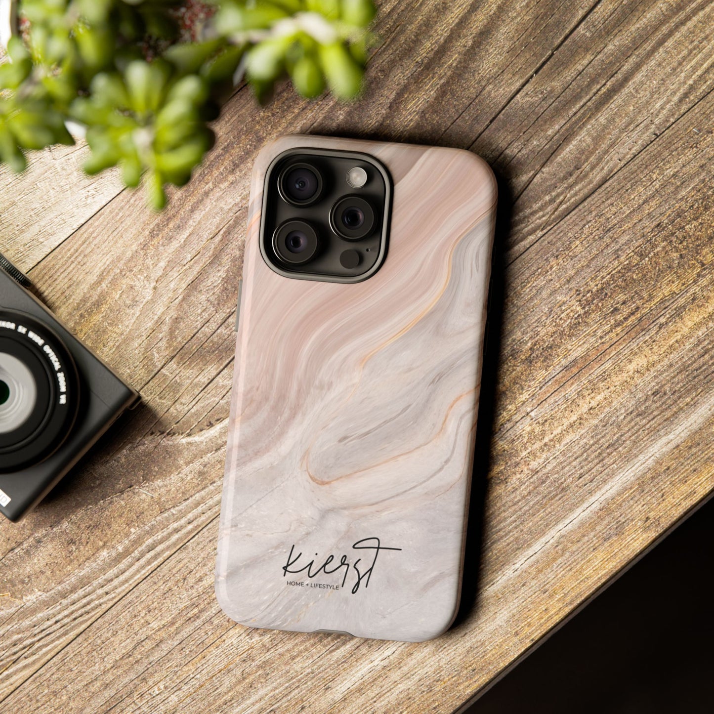 Blush Swirl Marble iPhone Case | Soft Curves, Strong Protection