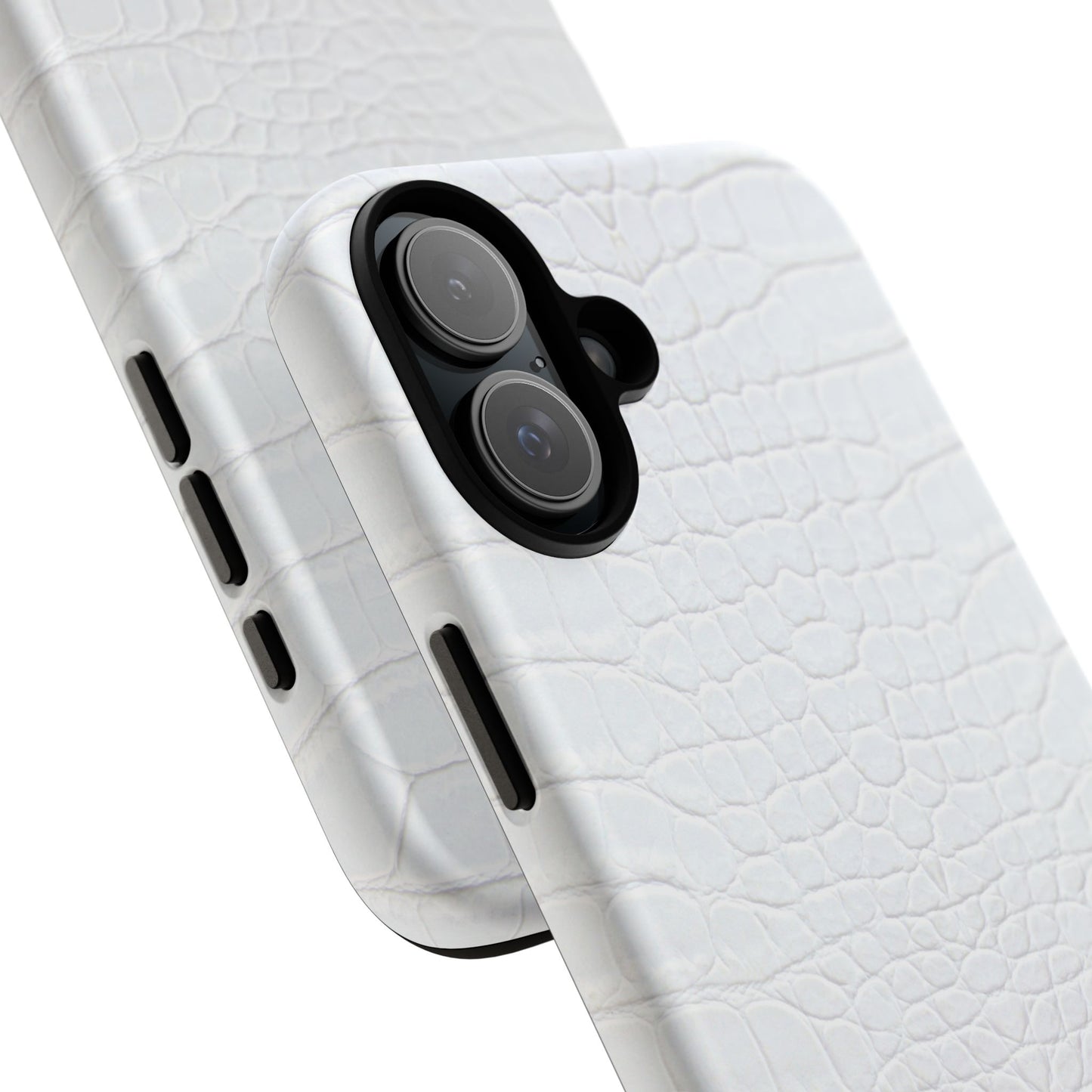 White Alligator iPhone Case | Minimal, Crisp, and Effortlessly Elevated