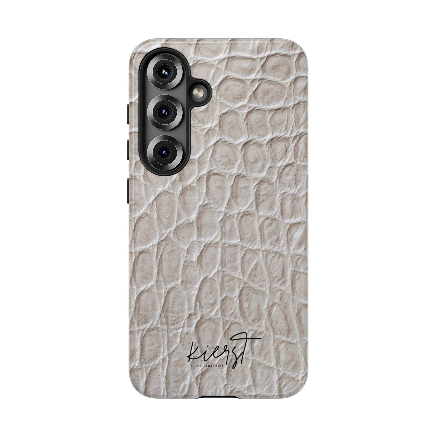 Cream Reptile Print Samsung Galaxy Phone Case