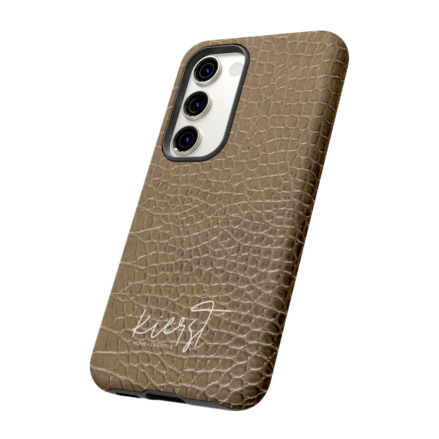 Tan Alligator Print Samsung Galaxy Phone Case | Subtle Statement, Everyday Style