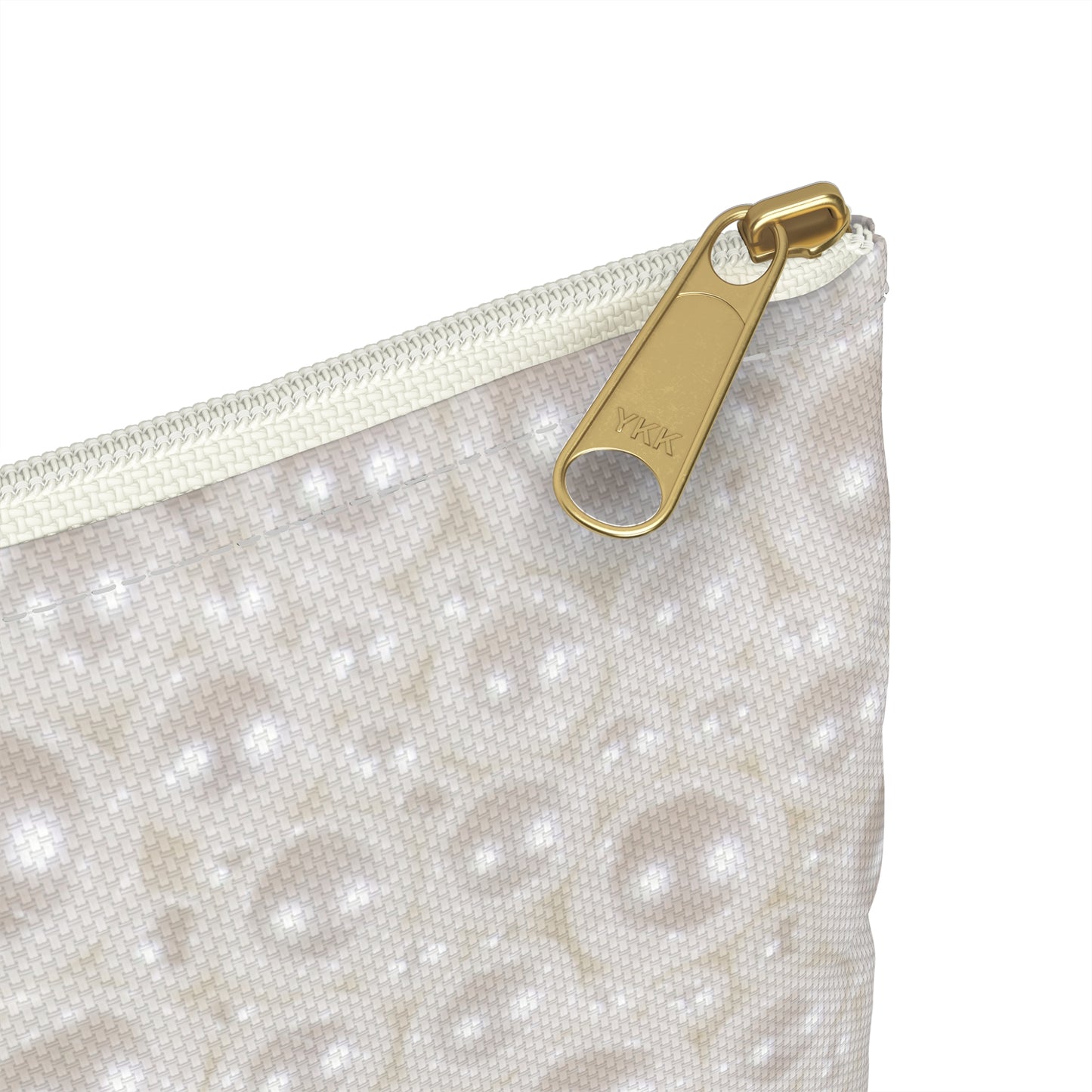Various Pearls Accessory Pouch – Minimal Pearls Print in Soft Neutrals