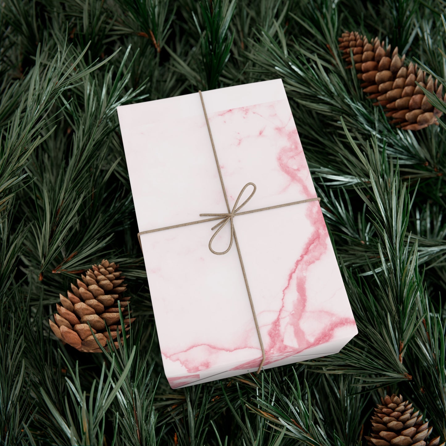 Pink Marble Gift Wrap | Elegant pink and white marble wrapping paper for standout gifts