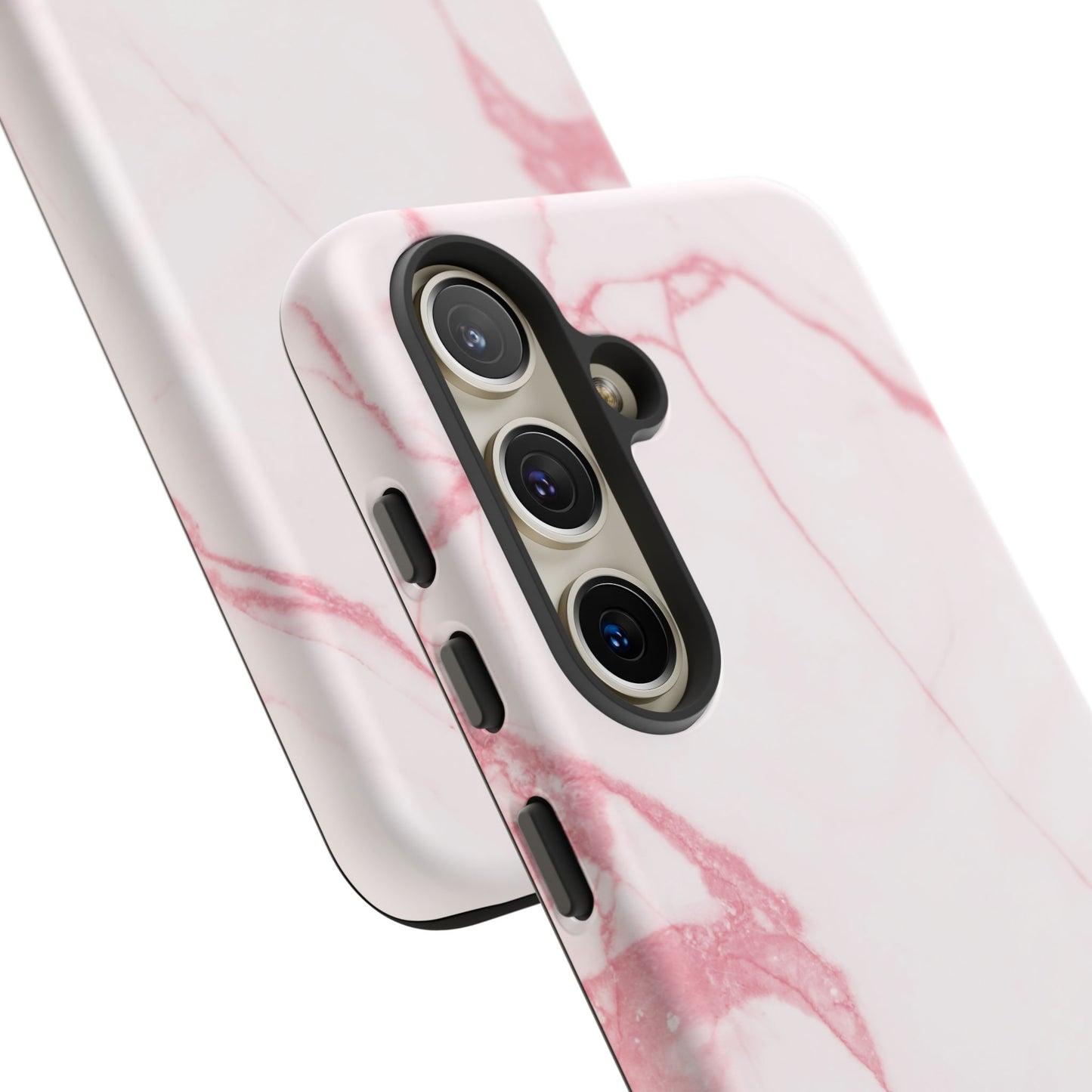 Pink & White Marble Samsung Galaxy Phone Case | Feminine, Polished, and Quietly Bold
