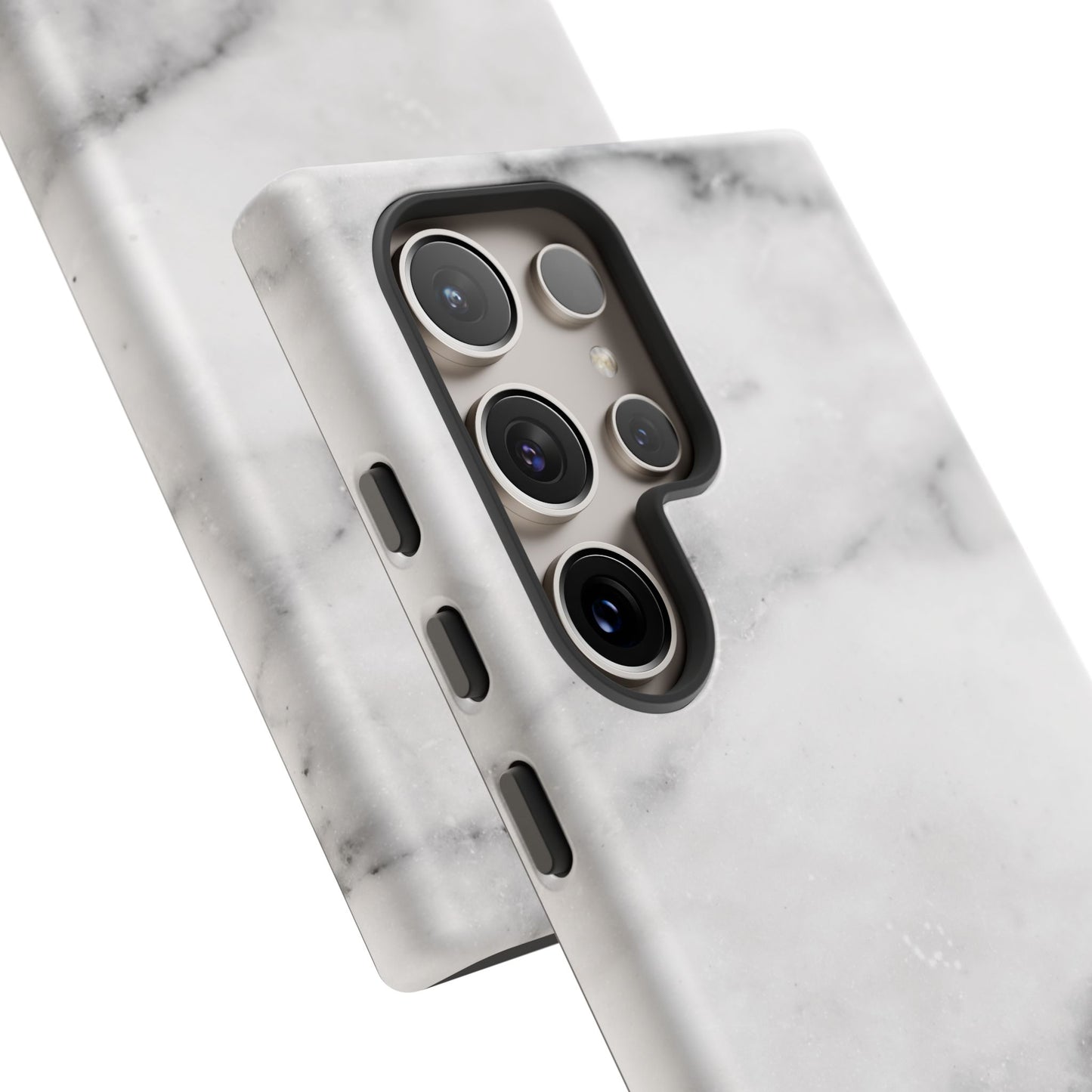 Lived-In White and Grey Marble Samsung Galaxy Case | Soft Strength, Redefined