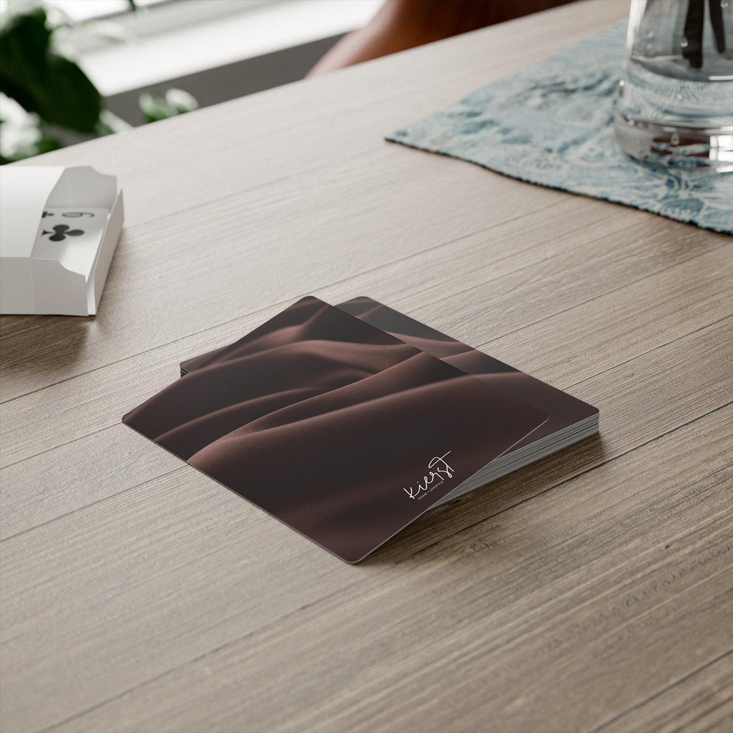 Chocolate Silk Printed Poker Playing Cards