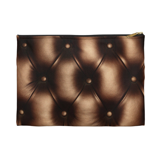 Bronze Tufted Accessory Pouch | Elevated Everyday