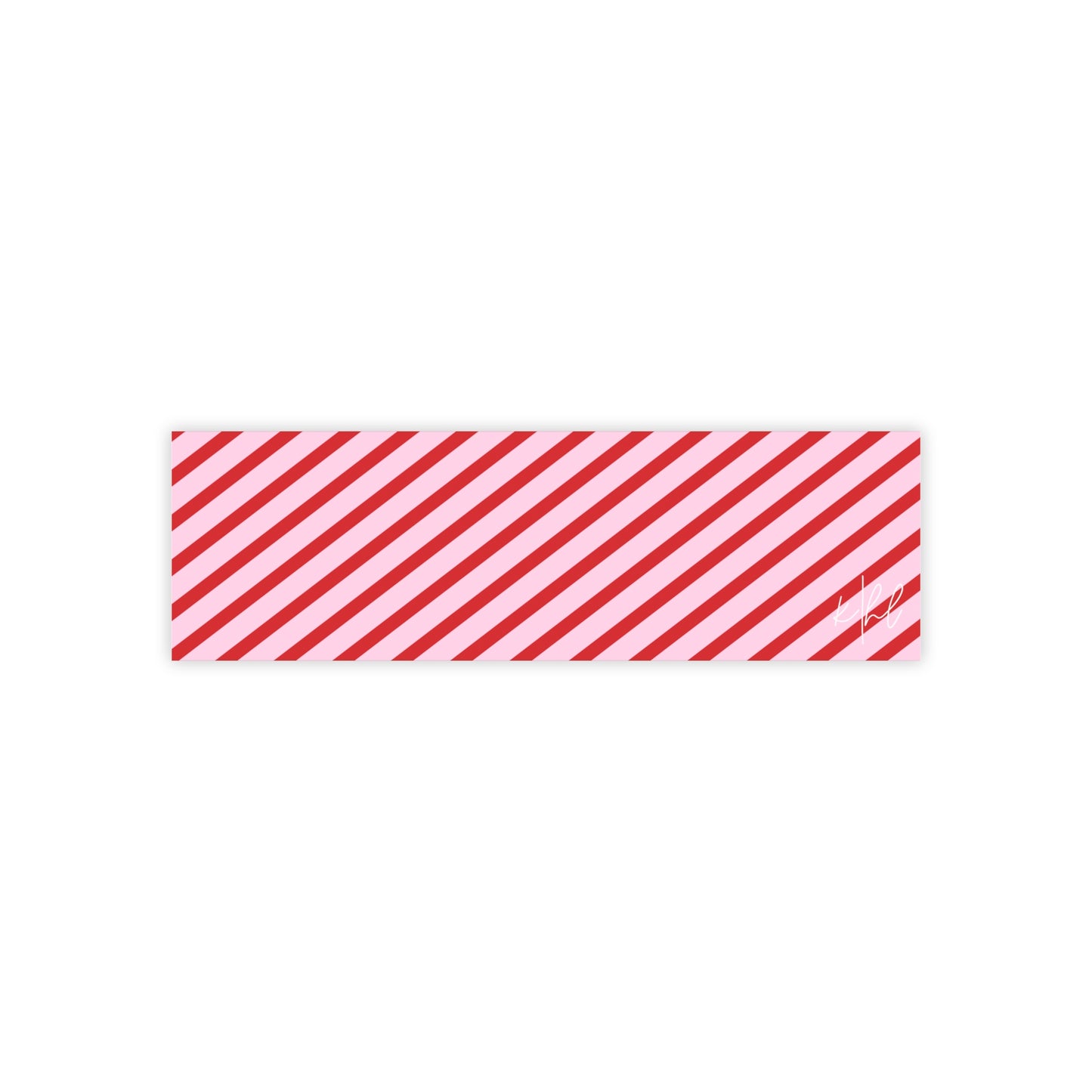 Holiday 25 Pink and Red Diagonal Striped Post-it® Note Pad