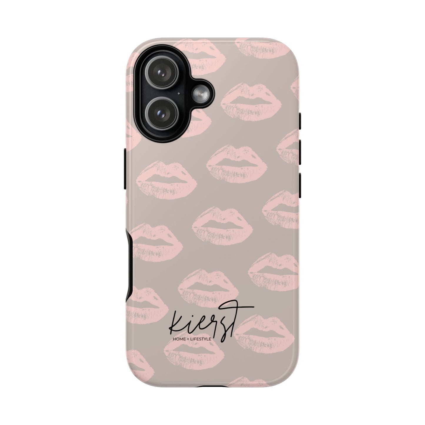 Pillow Talk-Inspired Lips on Oat iPhone Case