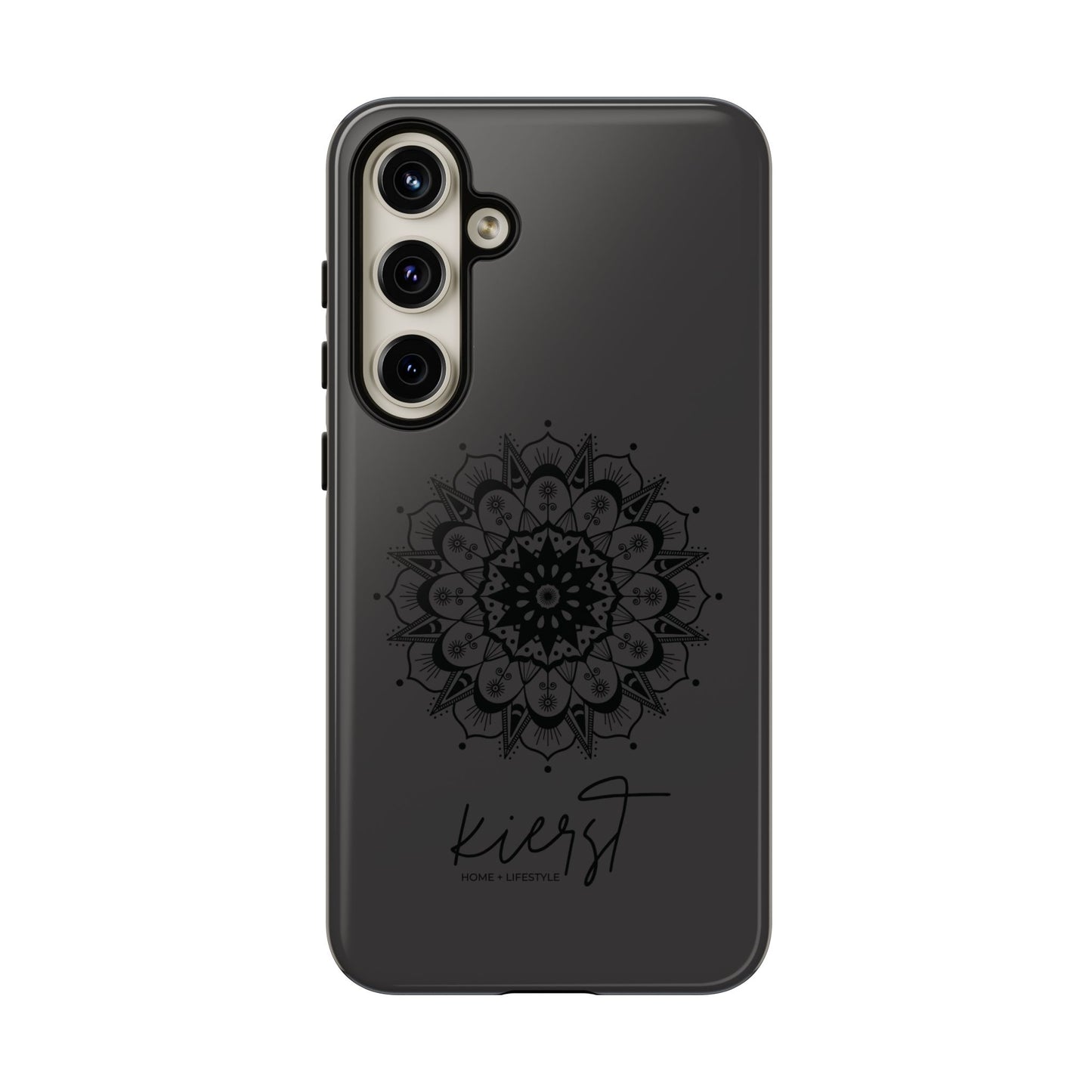 Black Mandala Samsung Galaxy Phone Case | Elevated Symmetry, Timeless Energy