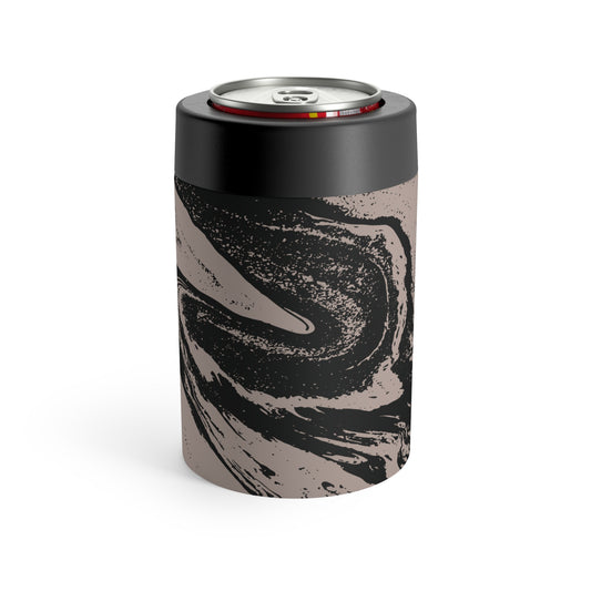 Taupe and Black Marble Can Holder