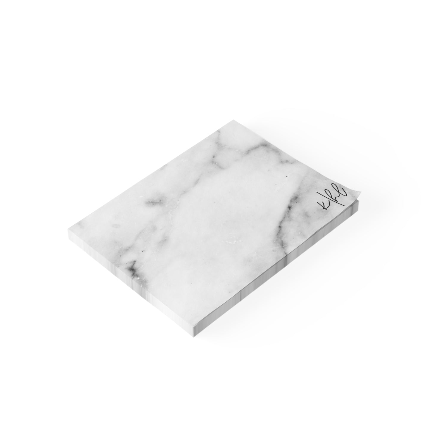 Lived-In Grey and White Marble Post-it® Note Pad