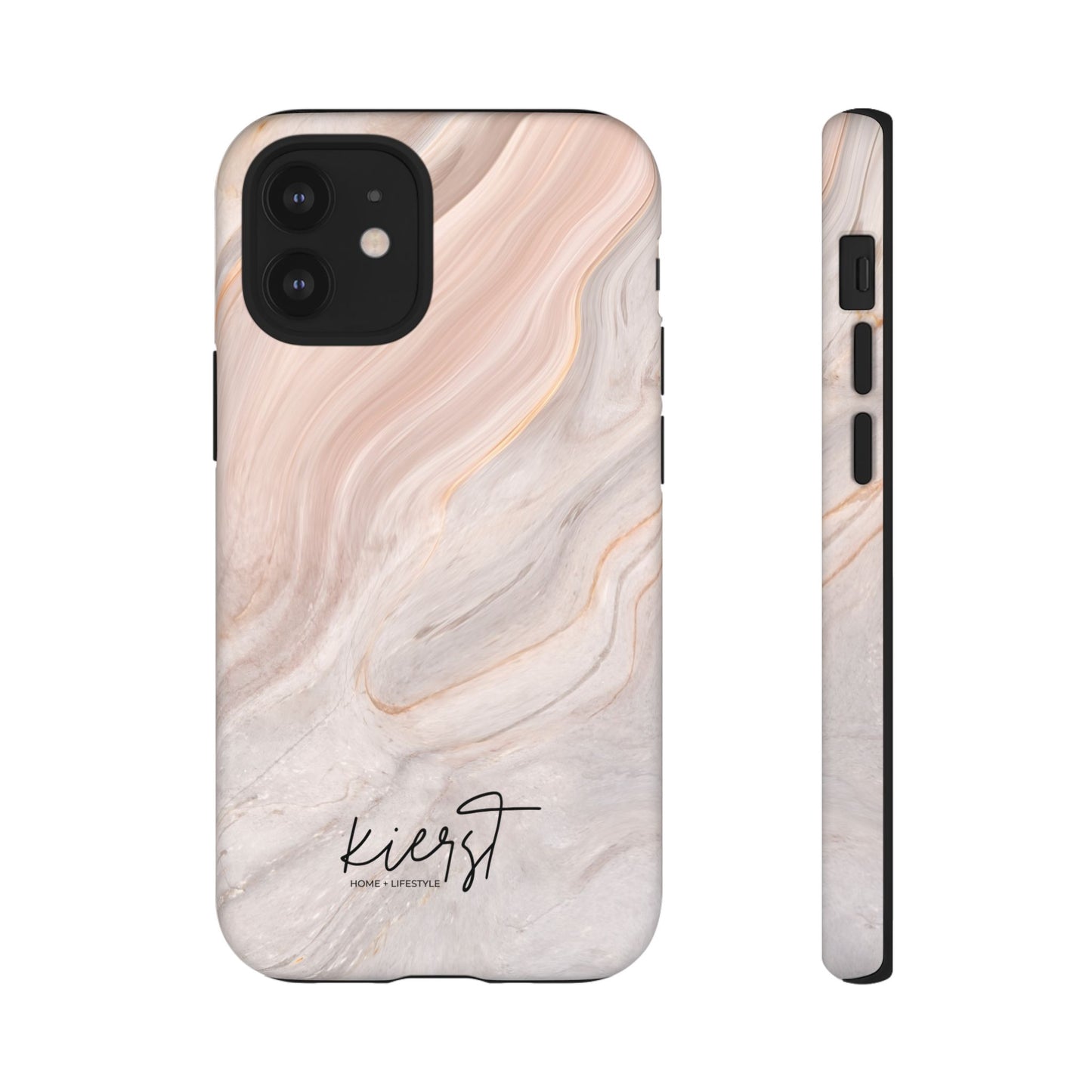 Blush Swirl Marble iPhone Case | Soft Curves, Strong Protection