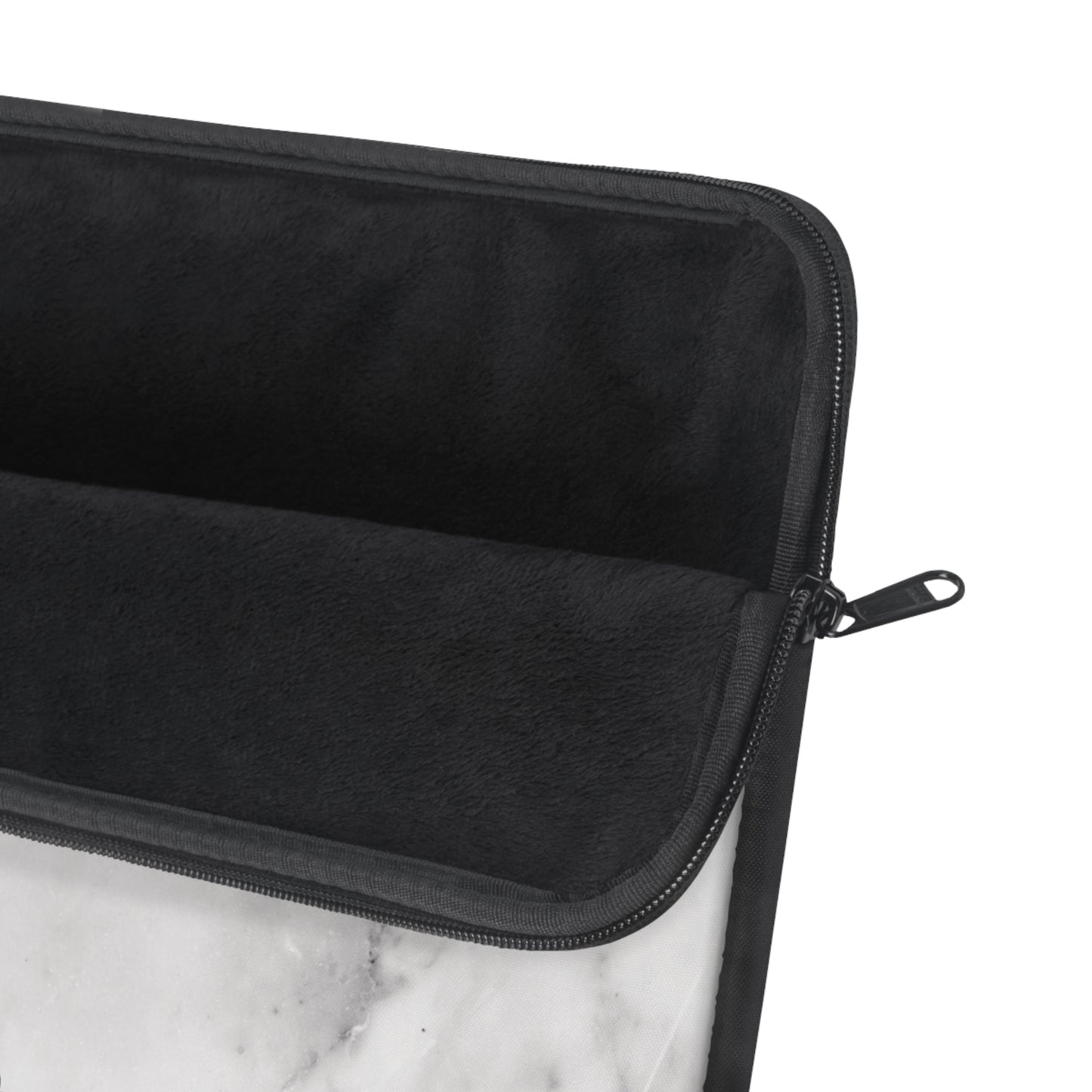Lived-In Grey and White Marble Laptop Sleeve | Everyday Classic