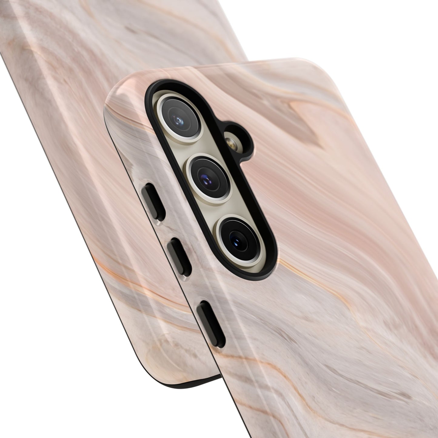 Blush Swirl Marble Samsung Galaxy Phone Case | Subtle Design, Timeless Tone