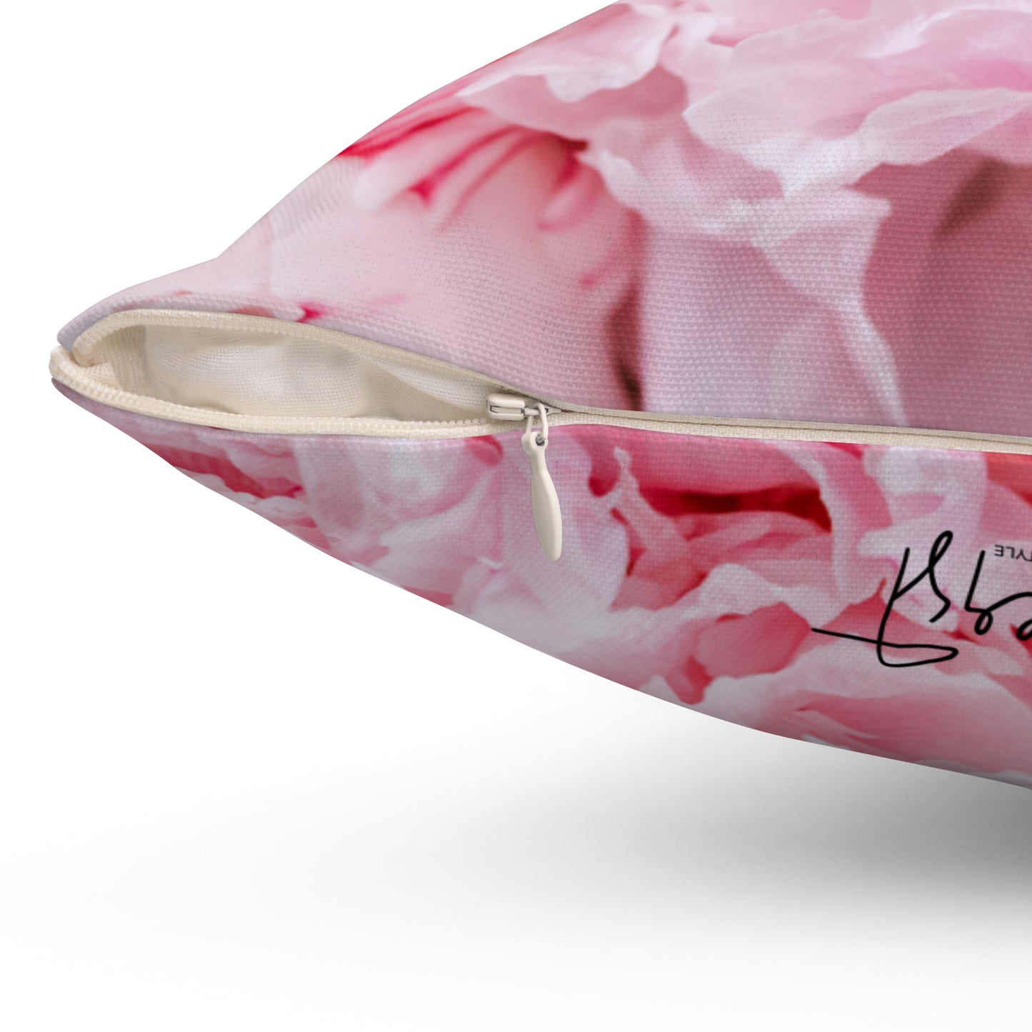 Pink Peony Pillow โ Soft Bloom Print