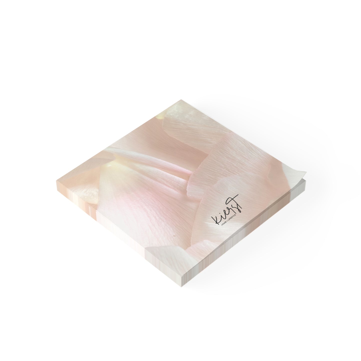 Iridescent Petals Post-it® Note Pad | Soft Pink Floral Sticky Notes for Elegant Everyday Reminders
