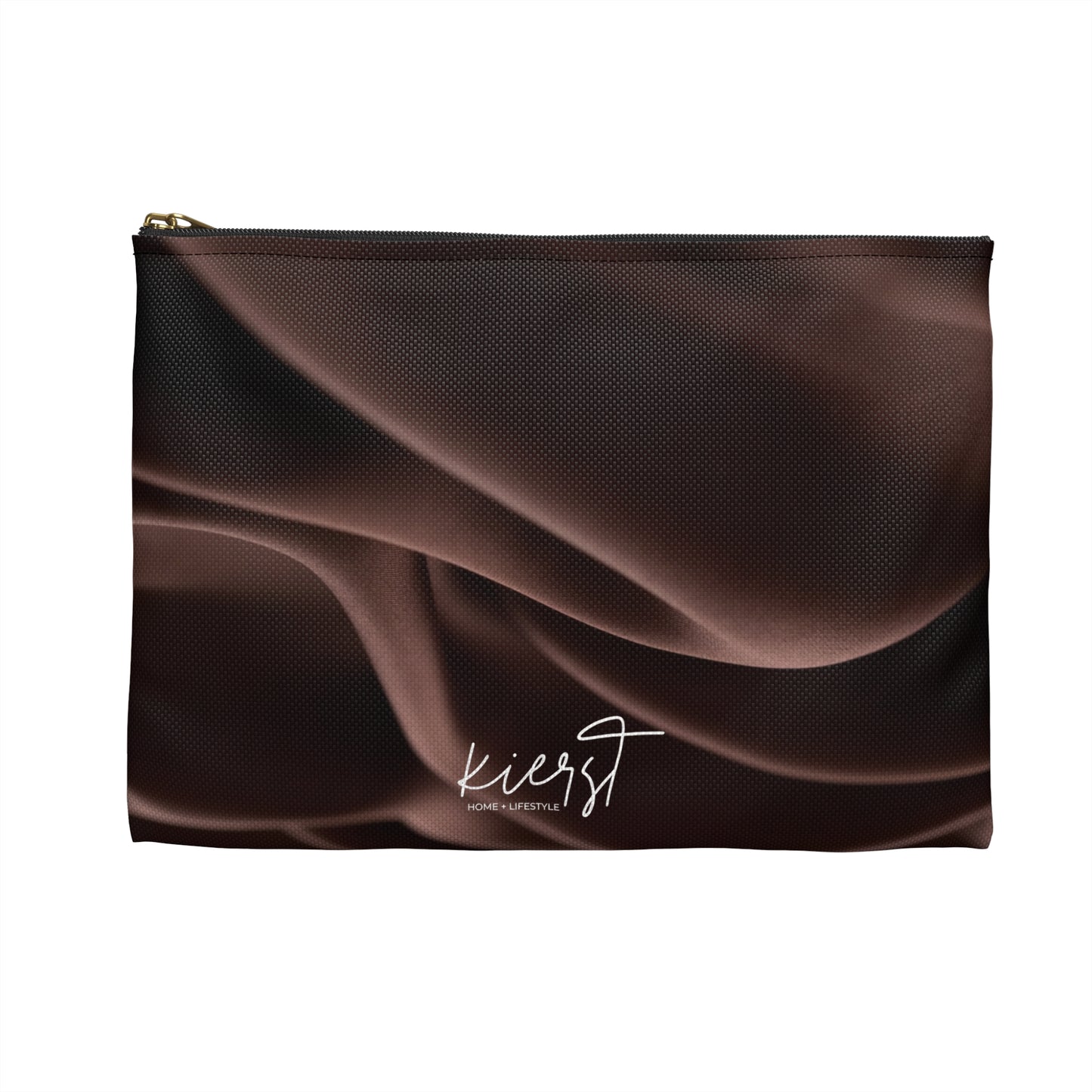 Chocolate Silk Print Accessory Pouch | Elevated Everyday