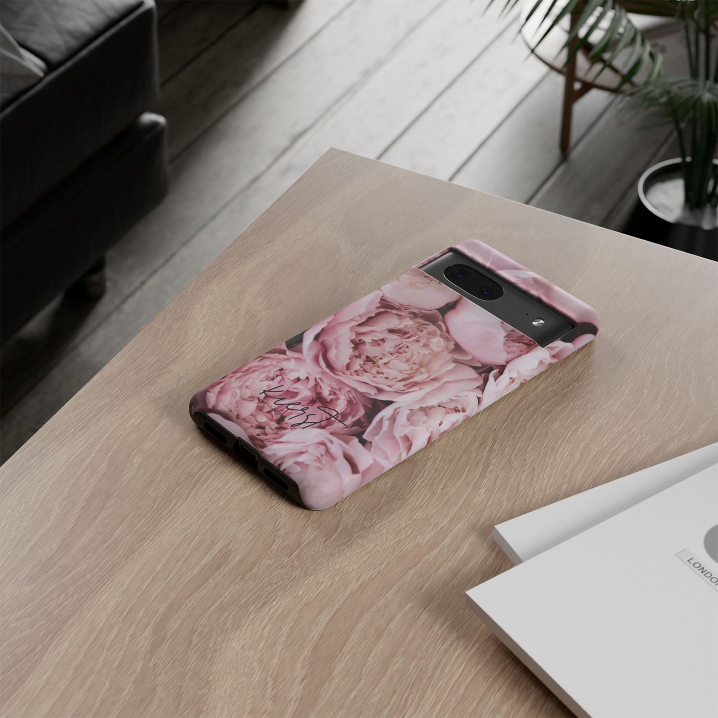 Pink Peonies Google Pixel Phone Case | Romantic Florals, Everyday Function