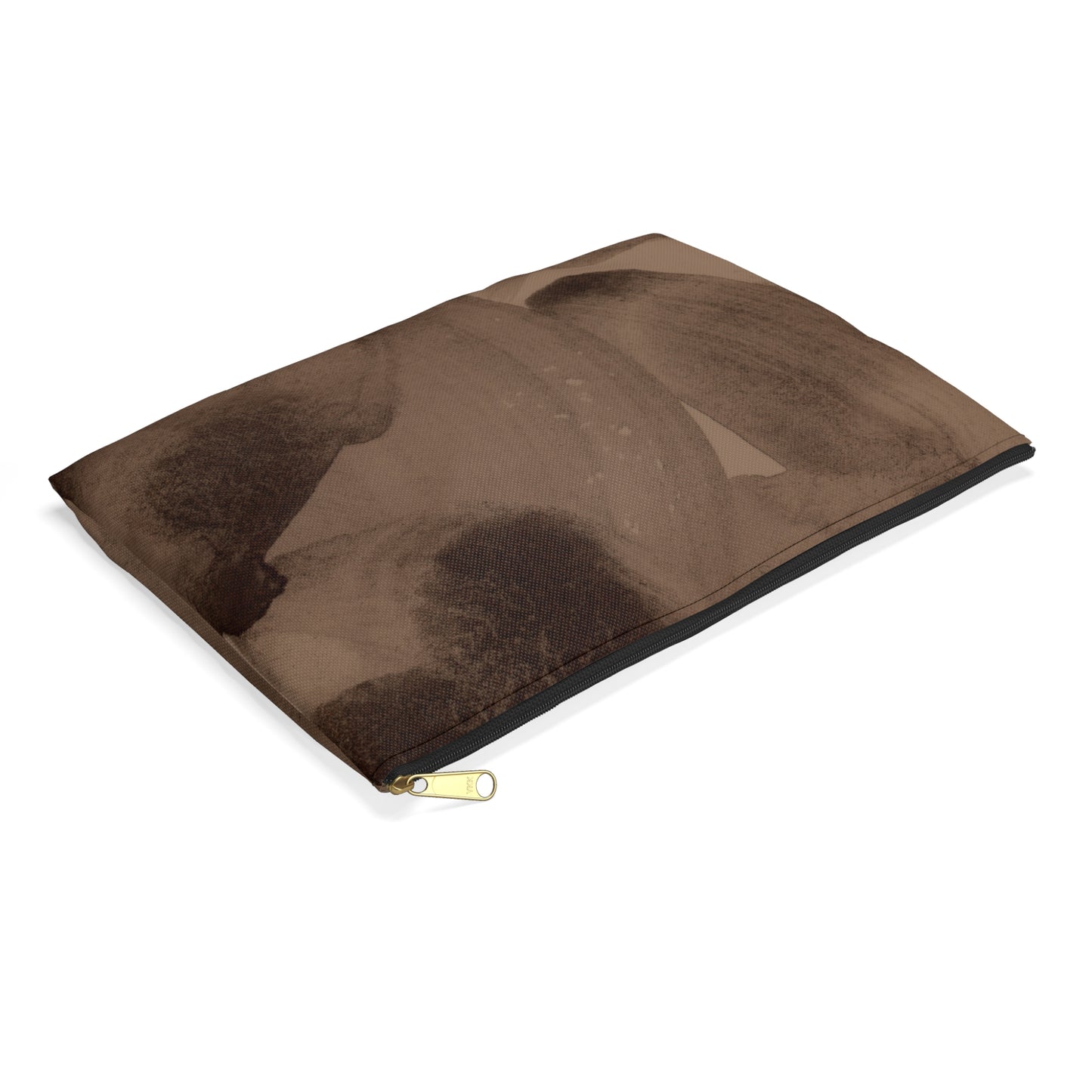 Brown Abstract Accessory Pouch | Elevated Everyday