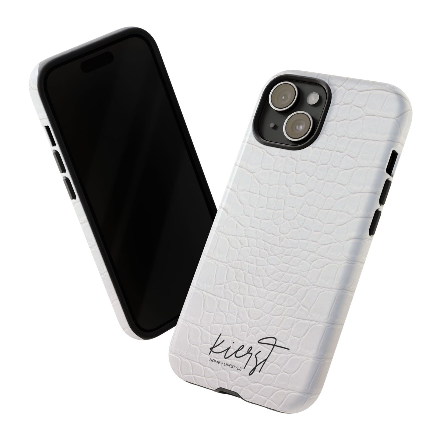 White Alligator iPhone Case | Minimal, Crisp, and Effortlessly Elevated