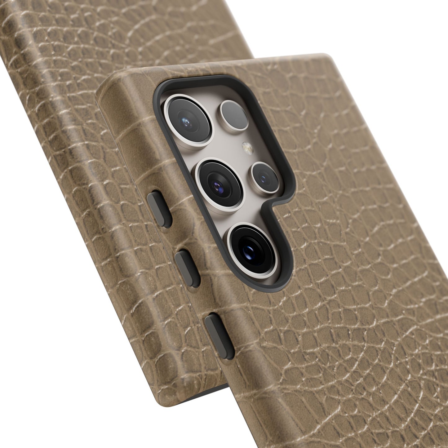 Tan Alligator Print Samsung Galaxy Phone Case | Subtle Statement, Everyday Style