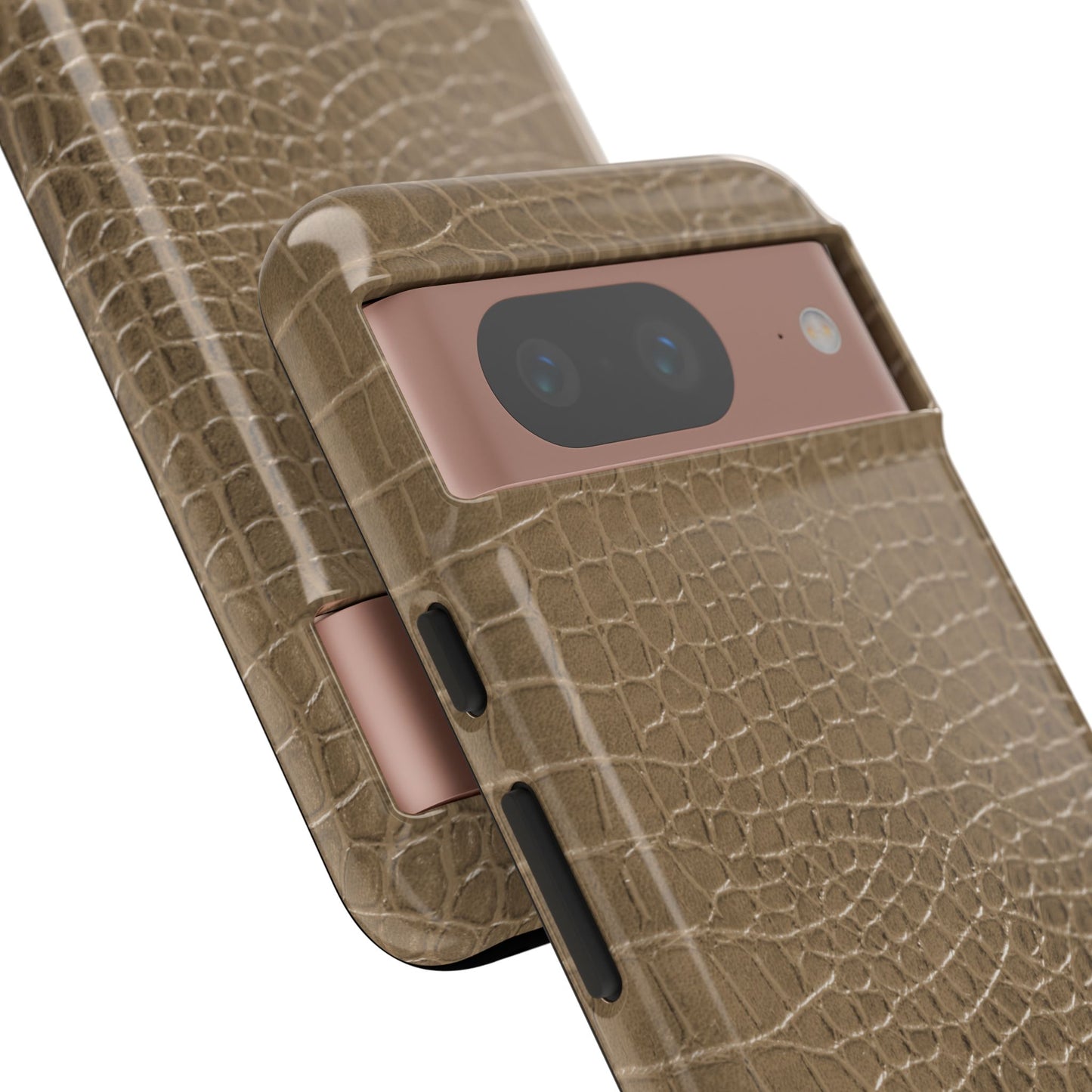 Tan Alligator Print Google Pixel Case | Warm Neutrals, Refined Style