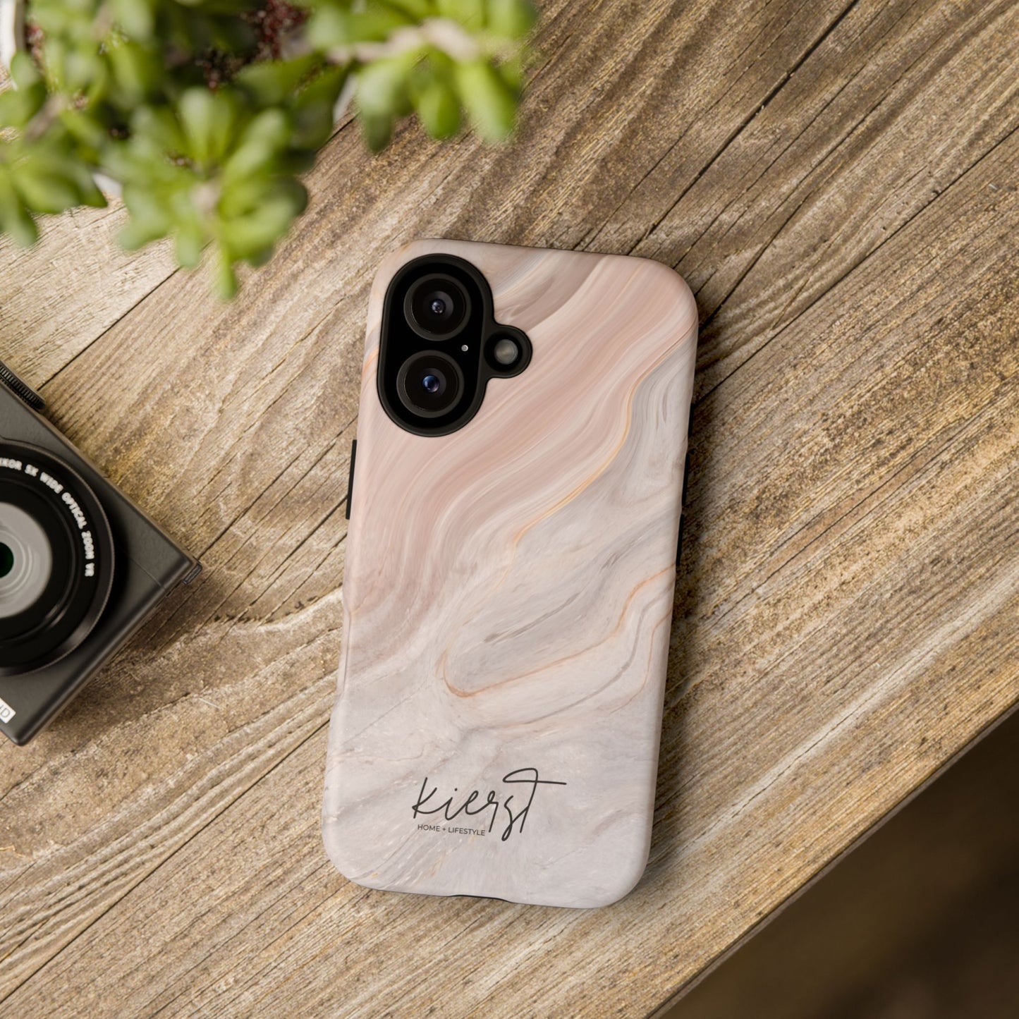 Blush Swirl Marble iPhone Case | Soft Curves, Strong Protection