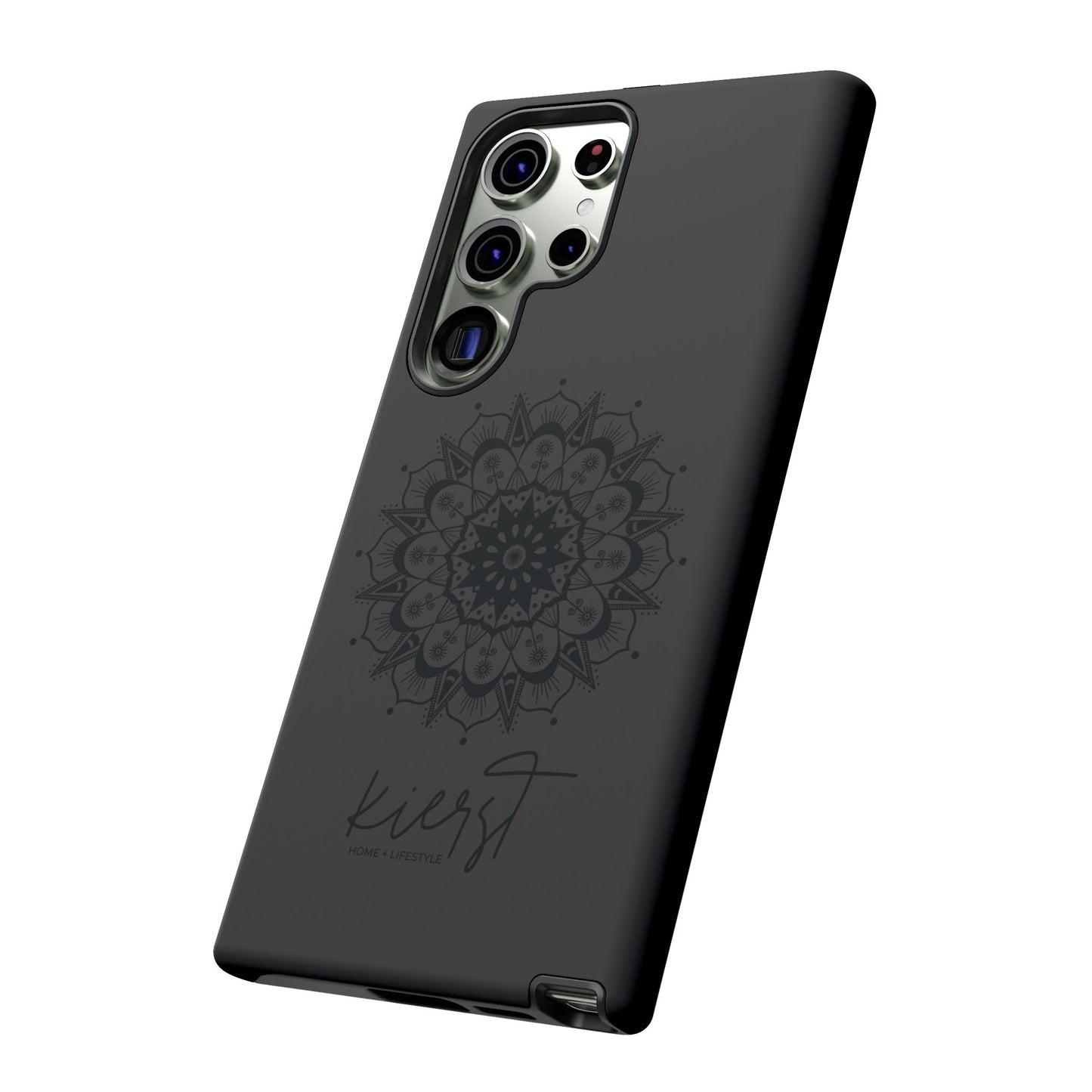 Black Mandala Samsung Galaxy Phone Case | Elevated Symmetry, Timeless Energy